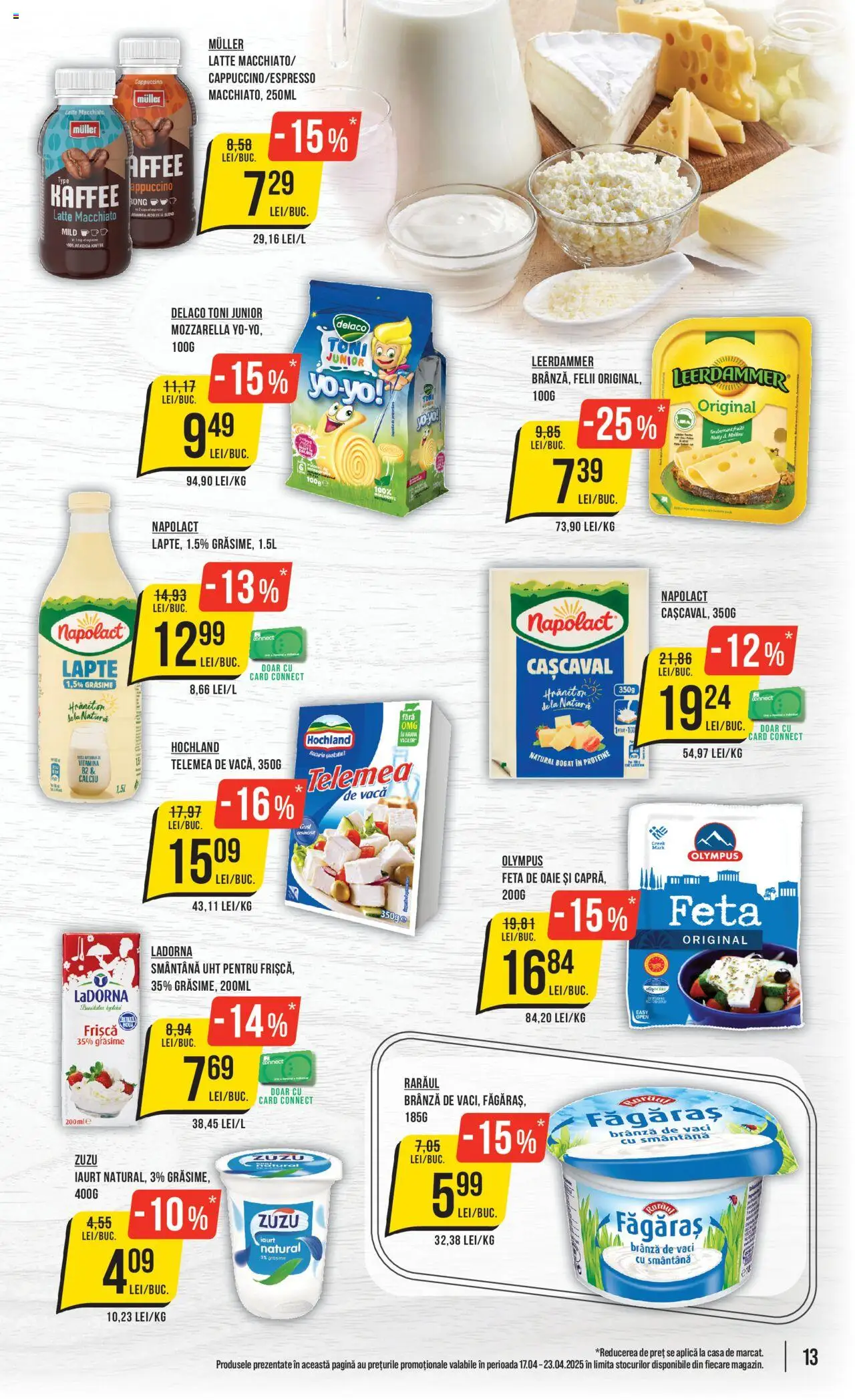 Catalog Mega Image 17 - 23 Aprilie 2025 | Pagina 13 | Produse: Cașcaval, Lapte, Iaurt, Frișcă