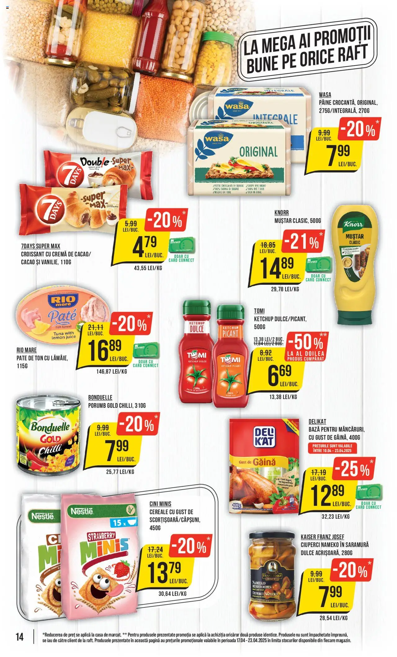 Catalog Mega Image 17 - 23 Aprilie 2025 | Pagina 14 | Produse: Chilli, Cereale, Ketchup, Cacao