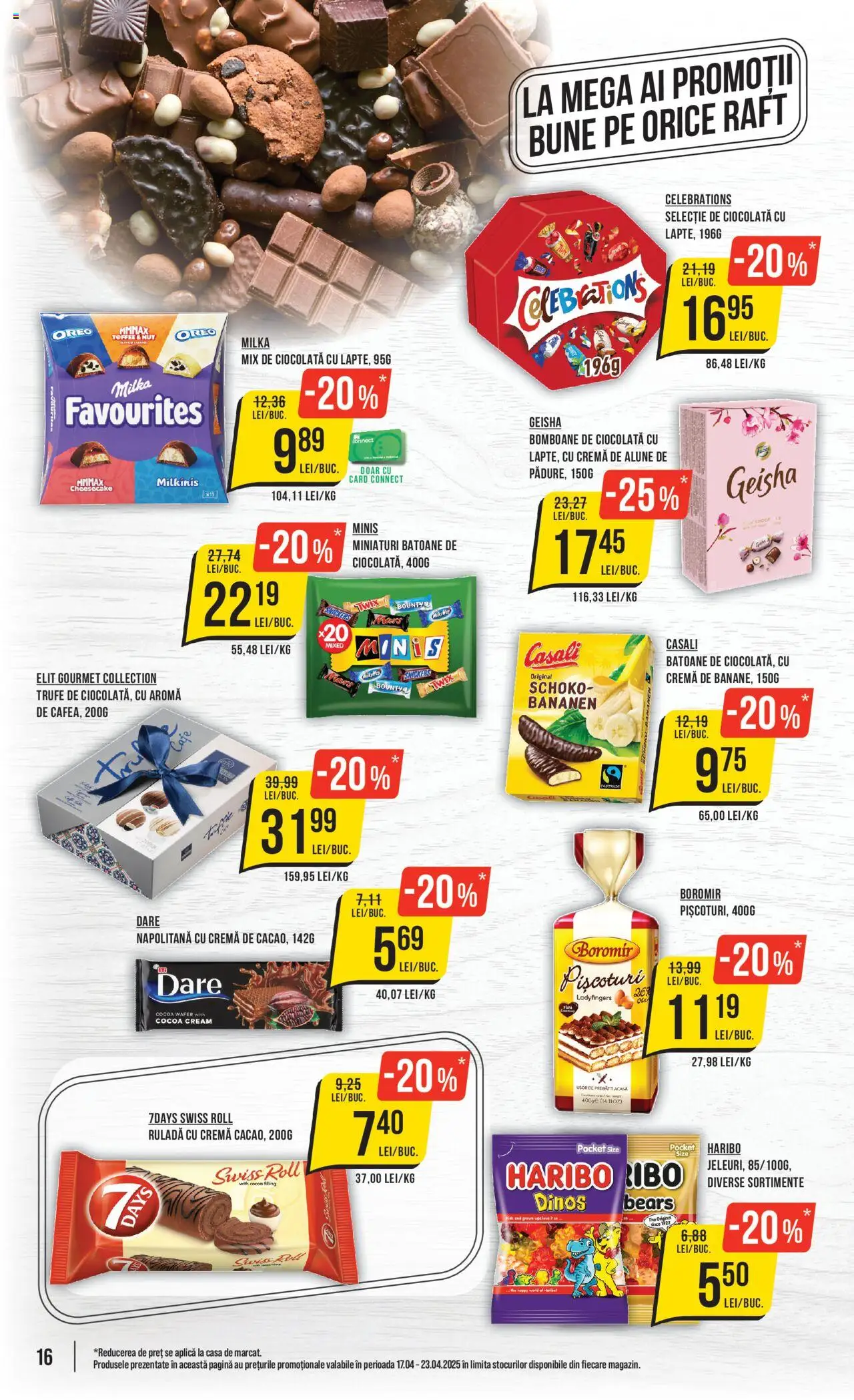 Catalog Mega Image 17 - 23 Aprilie 2025 | Pagina 16 | Produse: Raft, Alune, Cremă, Ciocolată