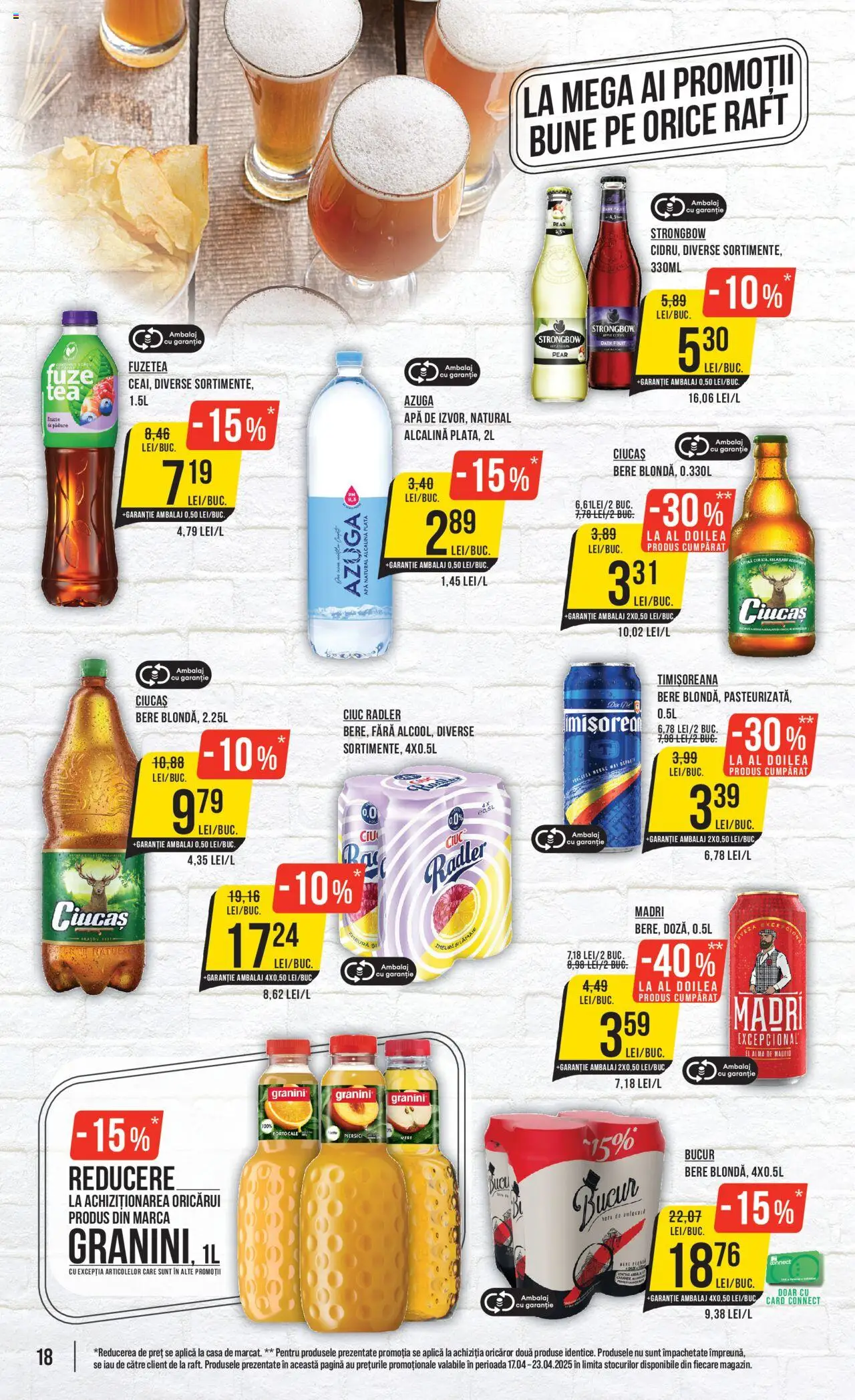 Catalog Mega Image 17 - 23 Aprilie 2025 | Pagina 18 | Produse: Zmeură, Bere, Portocale, Apă