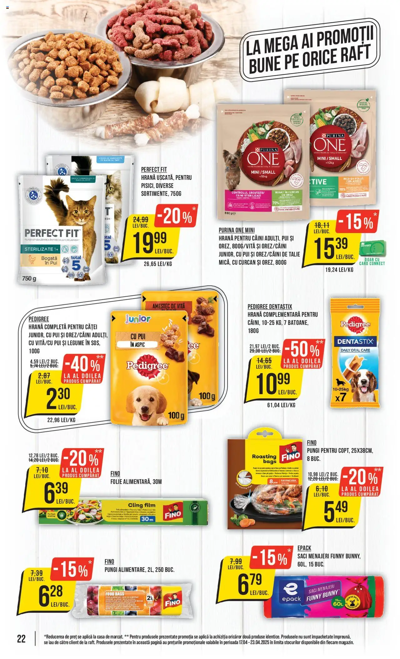 Catalog Mega Image 17 - 23 Aprilie 2025 | Pagina 22 | Produse: Hrană pentru câini, Raft, Orez, Legume