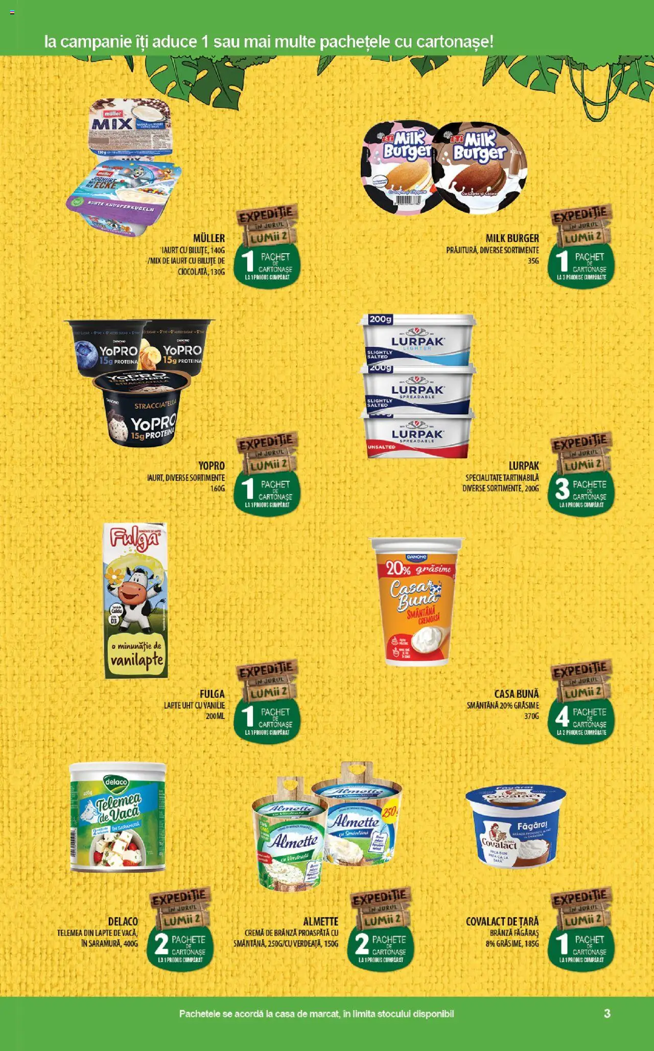 Catalog Mega Image 10 - 23 Aprilie 2025 | Pagina 3 | Produse: Kalem ucu, Lapte, Cremă de brânză, Burger