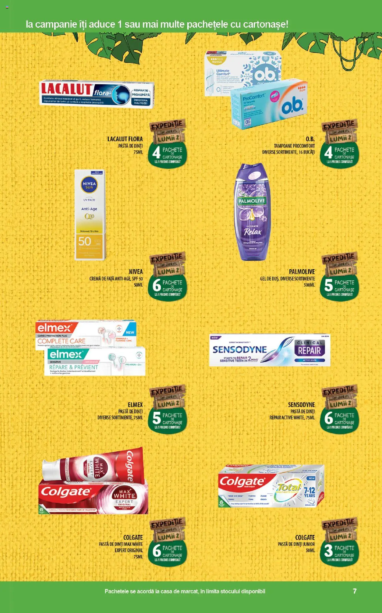 Catalog Mega Image 10 - 23 Aprilie 2025 | Pagina 7 | Produse: Cremă, Pastă de dinți, Tampoane