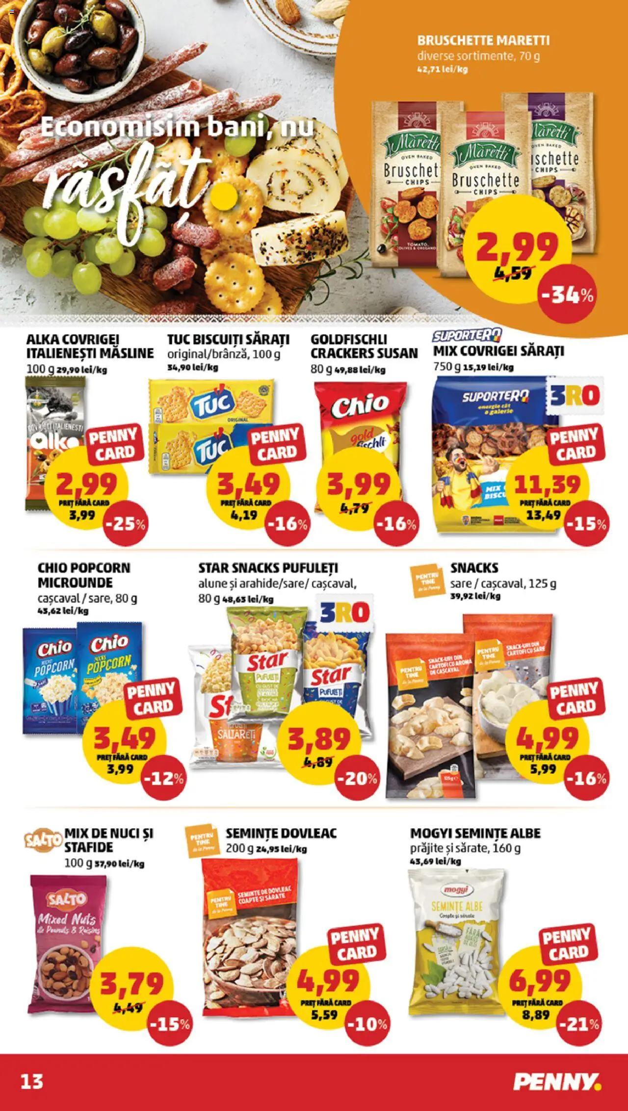 Catalog PENNY Market 23 - 29 Aprilie 2025 | Pagina 13 | Produse: Semințe, Covrigei, Pufuleți, Sare