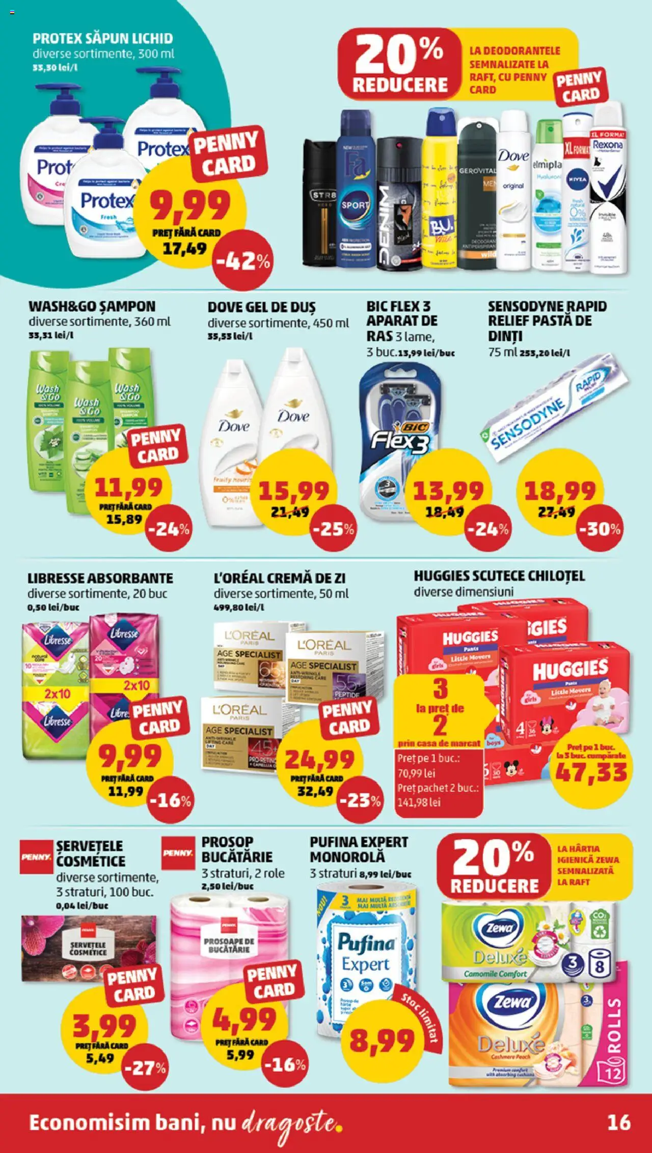 Catalog PENNY Market 23 - 29 Aprilie 2025 | Pagina 16 | Produse: Bucătărie, Role, Șampon, Săpun lichid