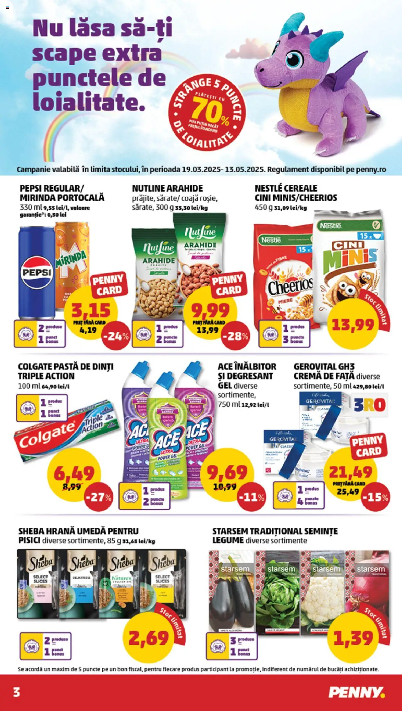 Catalog PENNY Market 23 - 29 Aprilie 2025 | Pagina 3 | Produse: Arahide, Semințe, Pastă de dinți, Cereale