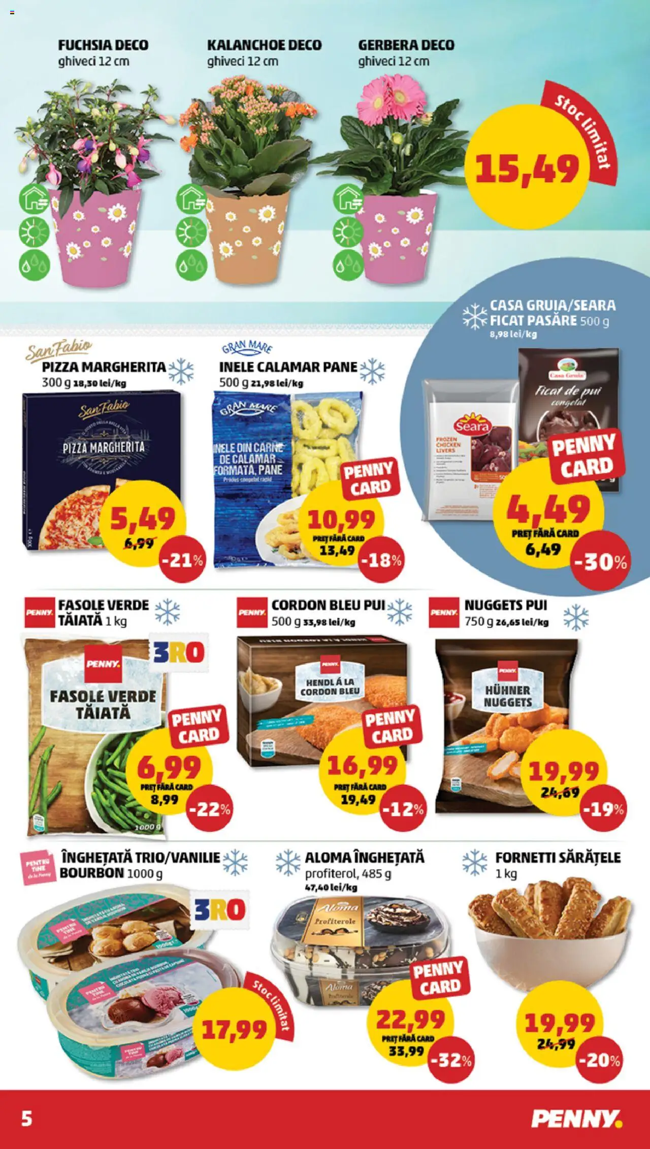 Catalog PENNY Market 23 - 29 Aprilie 2025 | Pagina 5 | Produse: Cordon bleu, Pizza, Mere, Bourbon