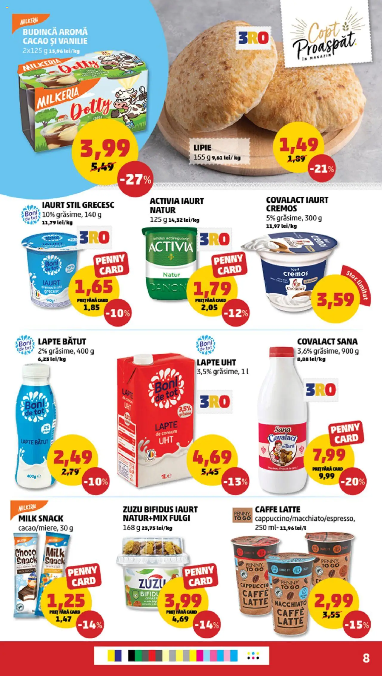 Catalog PENNY Market 23 - 29 Aprilie 2025 | Pagina 8 | Produse: Lapte, Iaurt, Cacao, Fulgi
