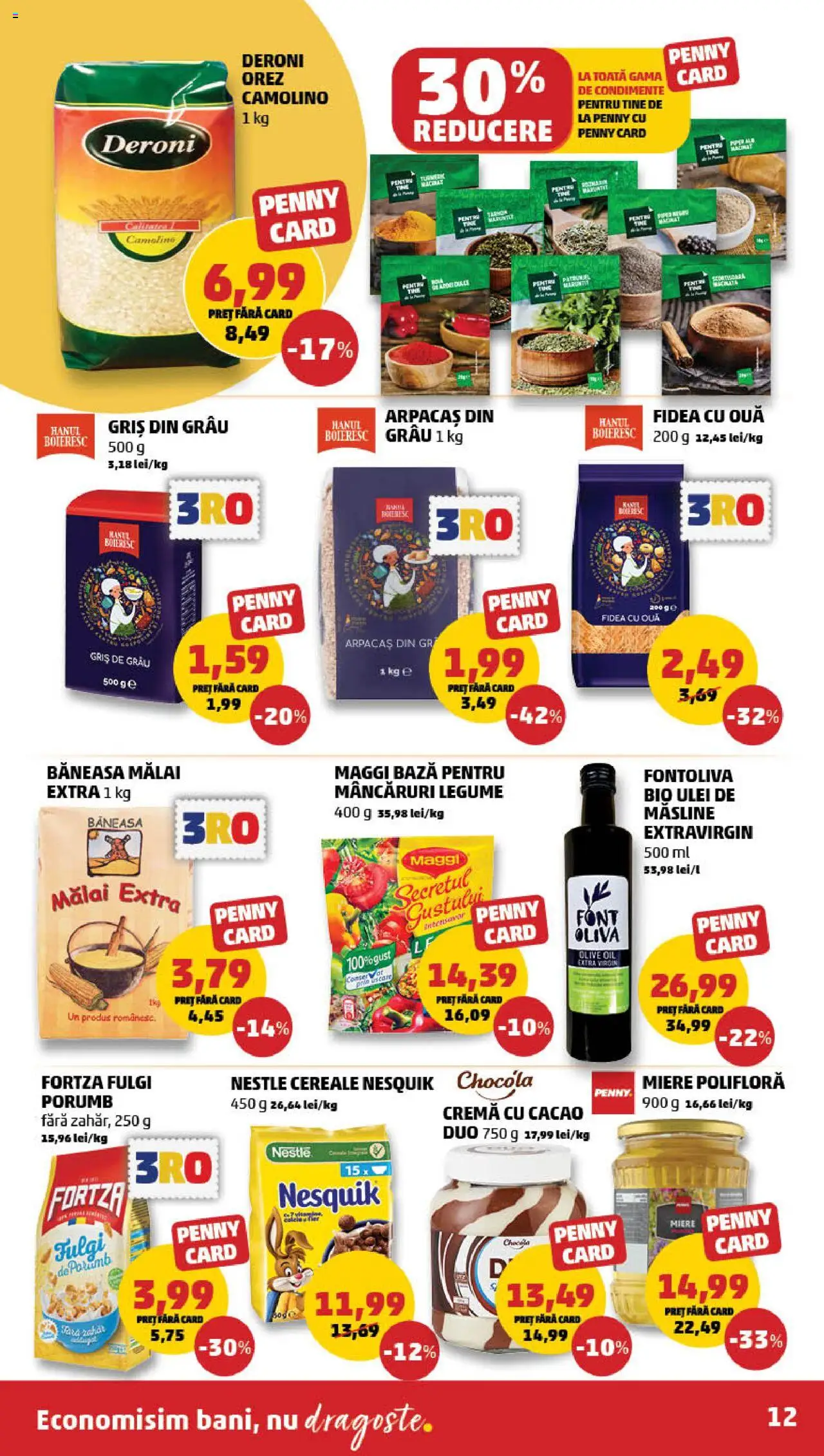 Catalog PENNY Market 16 - 22 Aprilie 2025 | Pagina 12 | Produse: Măsline, Ouă, Mălai, Condimente