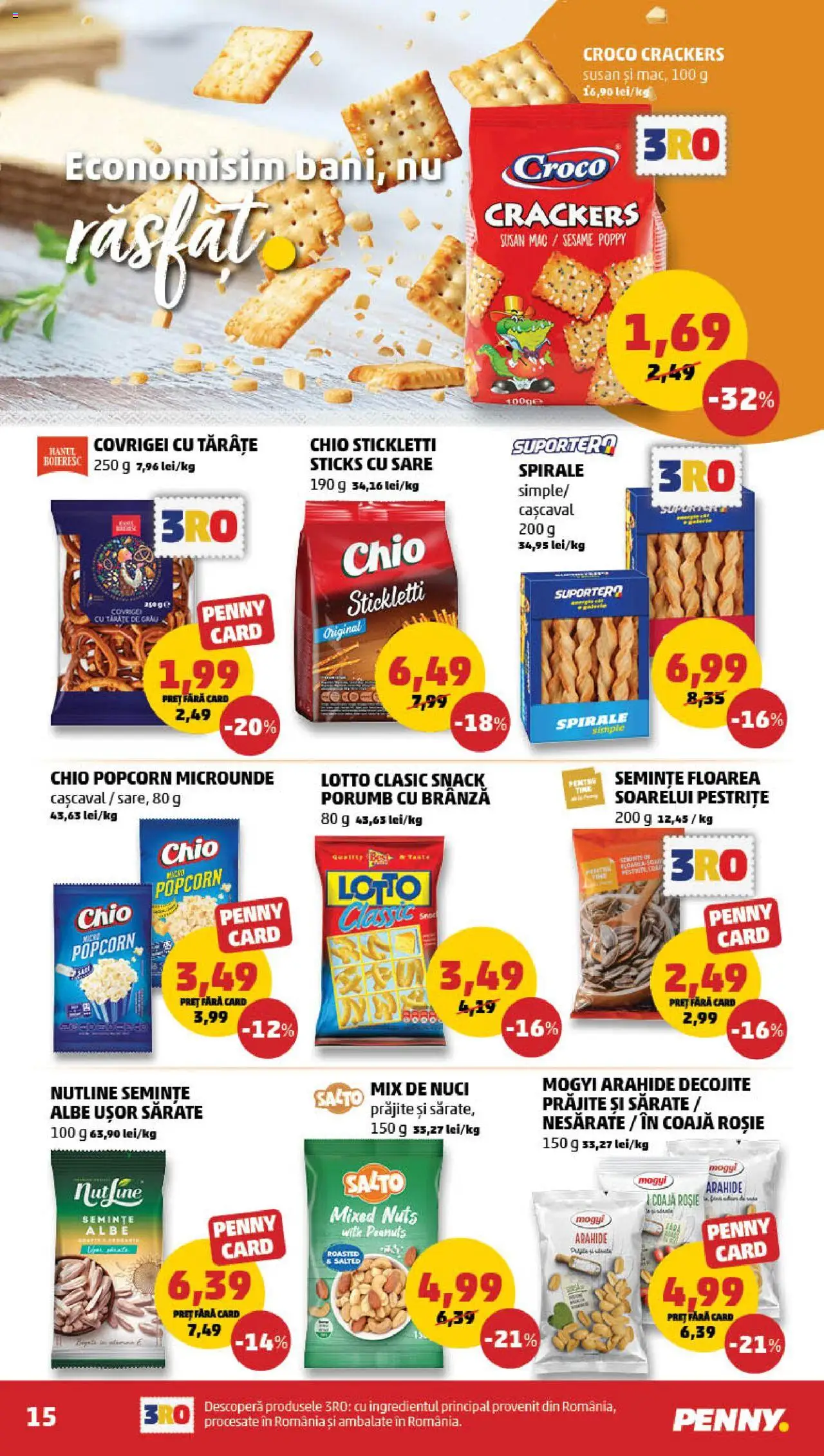 Catalog PENNY Market 16 - 22 Aprilie 2025 | Pagina 15 | Produse: Cașcaval, Arahide, Nuci, Sare
