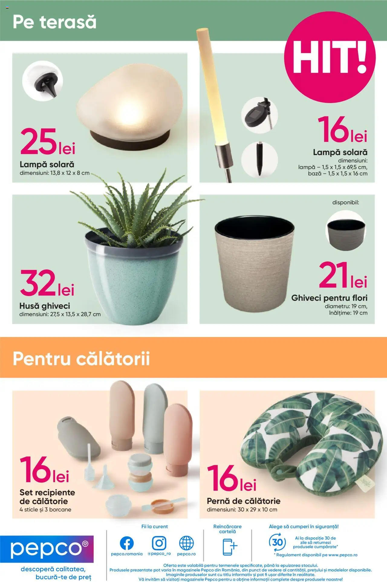 Catalog Pepco 24 Aprilie - 7 Mai 2025 | Pagina 15 | Produse: Pernă, Ghiveci, Lampă, Recipiente