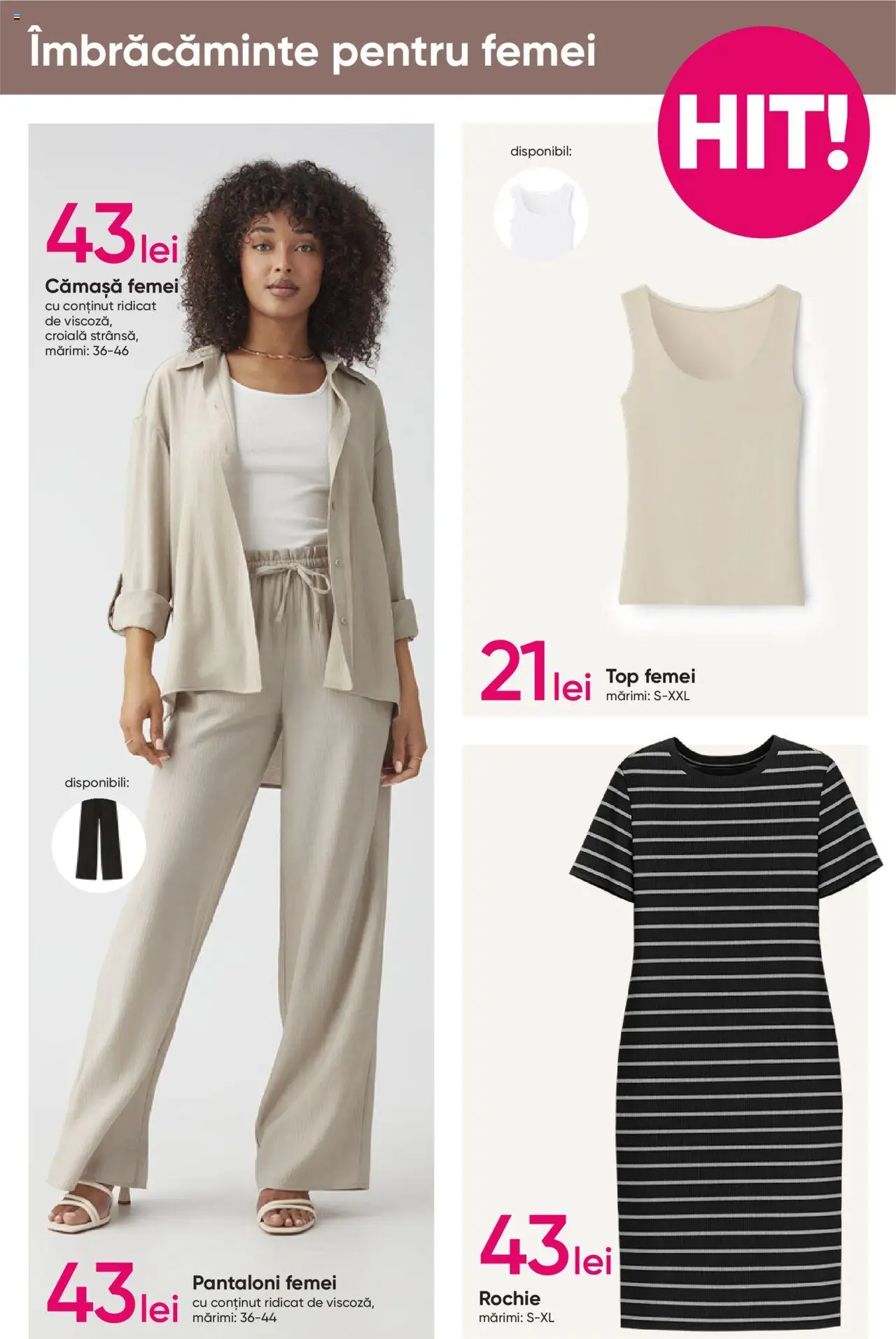 Catalog Pepco 24 Aprilie - 7 Mai 2025 | Pagina 7 | Produse: Rochie, Top, Pantaloni