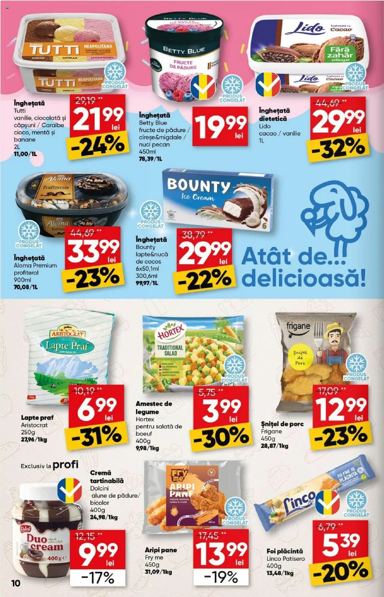 Catalog Profi 16 - 29 Aprilie 2025 | Pagina 10 | Produse: Lapte praf, Alune, Ciocolată, Legume