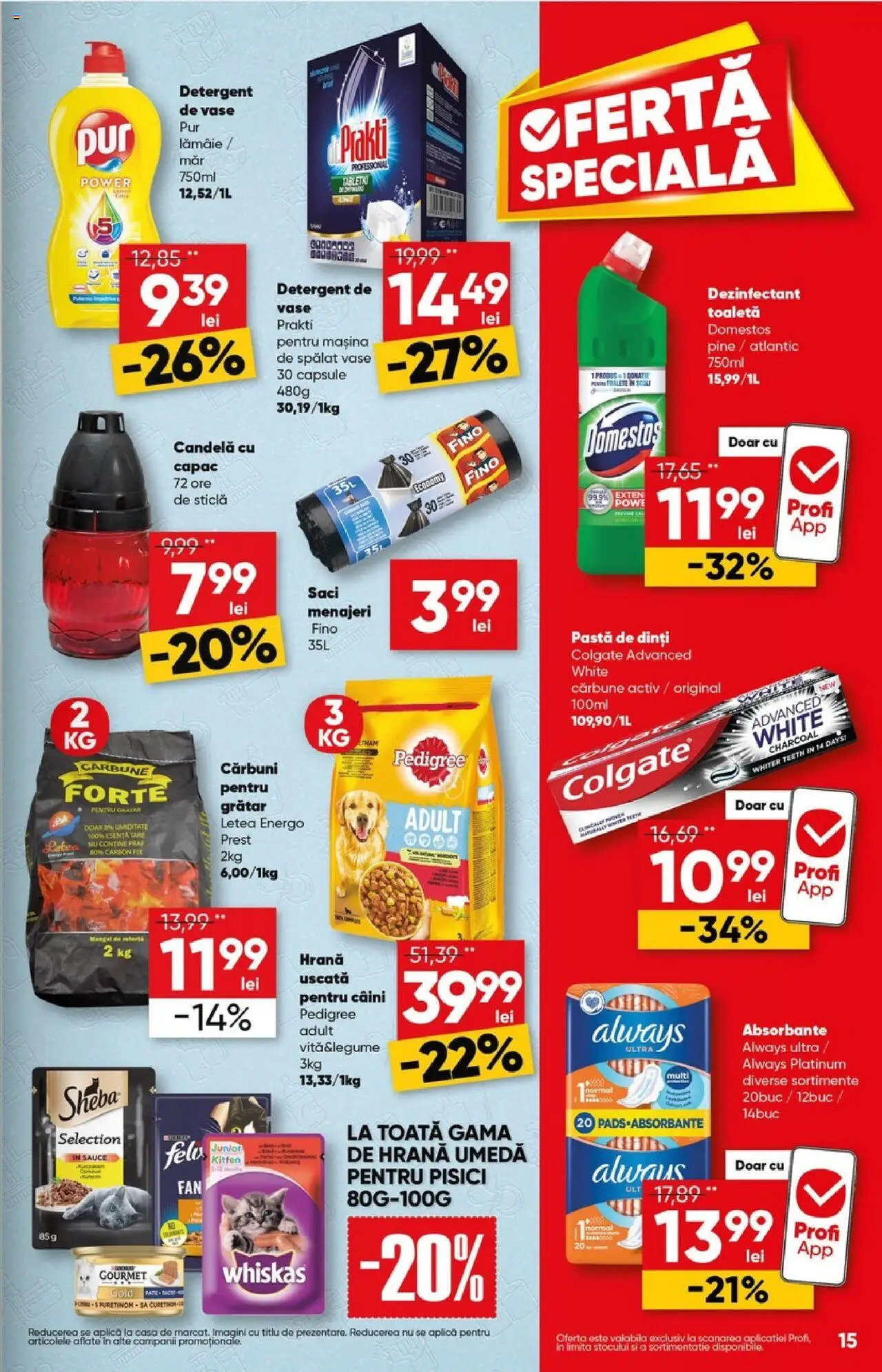 Catalog Profi 16 - 29 Aprilie 2025 | Pagina 15 | Produse: Detergent de vase, Grătar, Saci menajeri, Lămâie