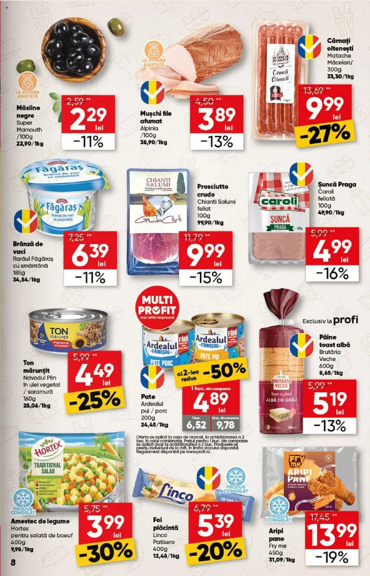 Catalog Profi 16 - 29 Aprilie 2025 | Pagina 7 | Produse: Plăcintă, Brânză, Șuncă, Cârnați
