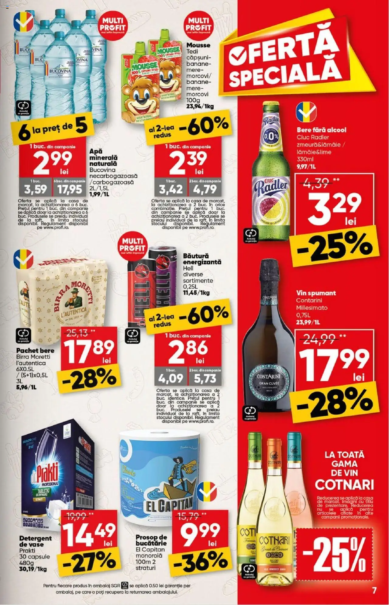 Catalog Profi 16 - 29 Aprilie 2025 | Pagina 7 | Produse: Vin, Băutură energizantă, Mere, Banane