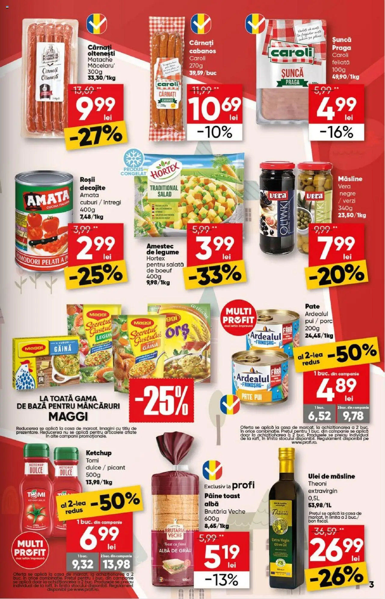 Catalog Profi 16 - 29 Aprilie 2025 | Pagina 3 | Produse: Pate, Șuncă, Roșii, Cârnați