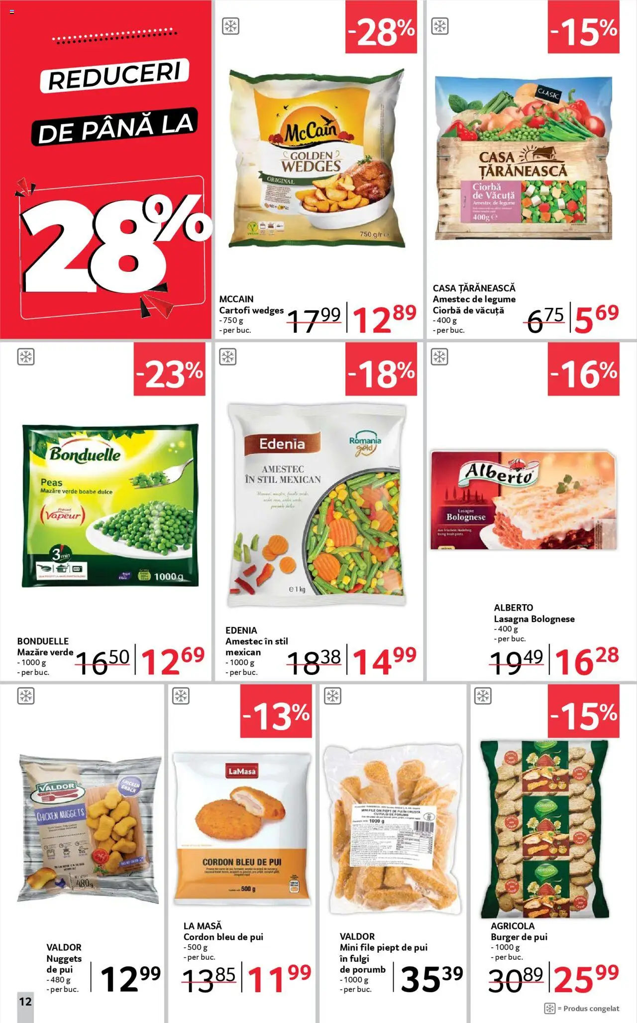 Catalog Selgros 18 Aprilie - 1 Mai 2025 | Pagina 12 | Produse: Lasagna, Cordon bleu, Porumb, Cartofi