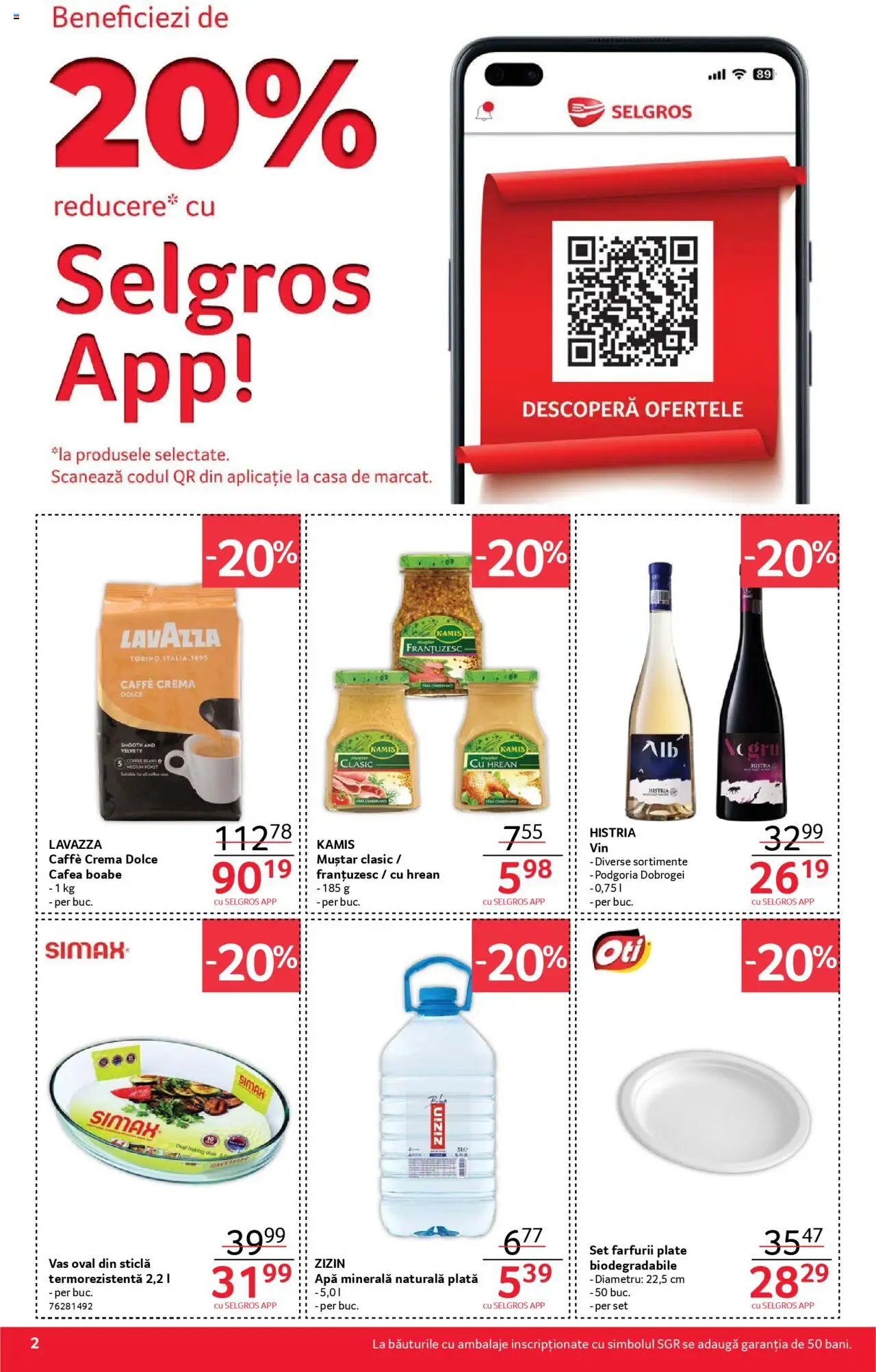 Catalog Selgros 18 Aprilie - 1 Mai 2025 | Pagina 2 | Produse: Yazı tahtası kalemi, Cremă, Cafea, Muștar