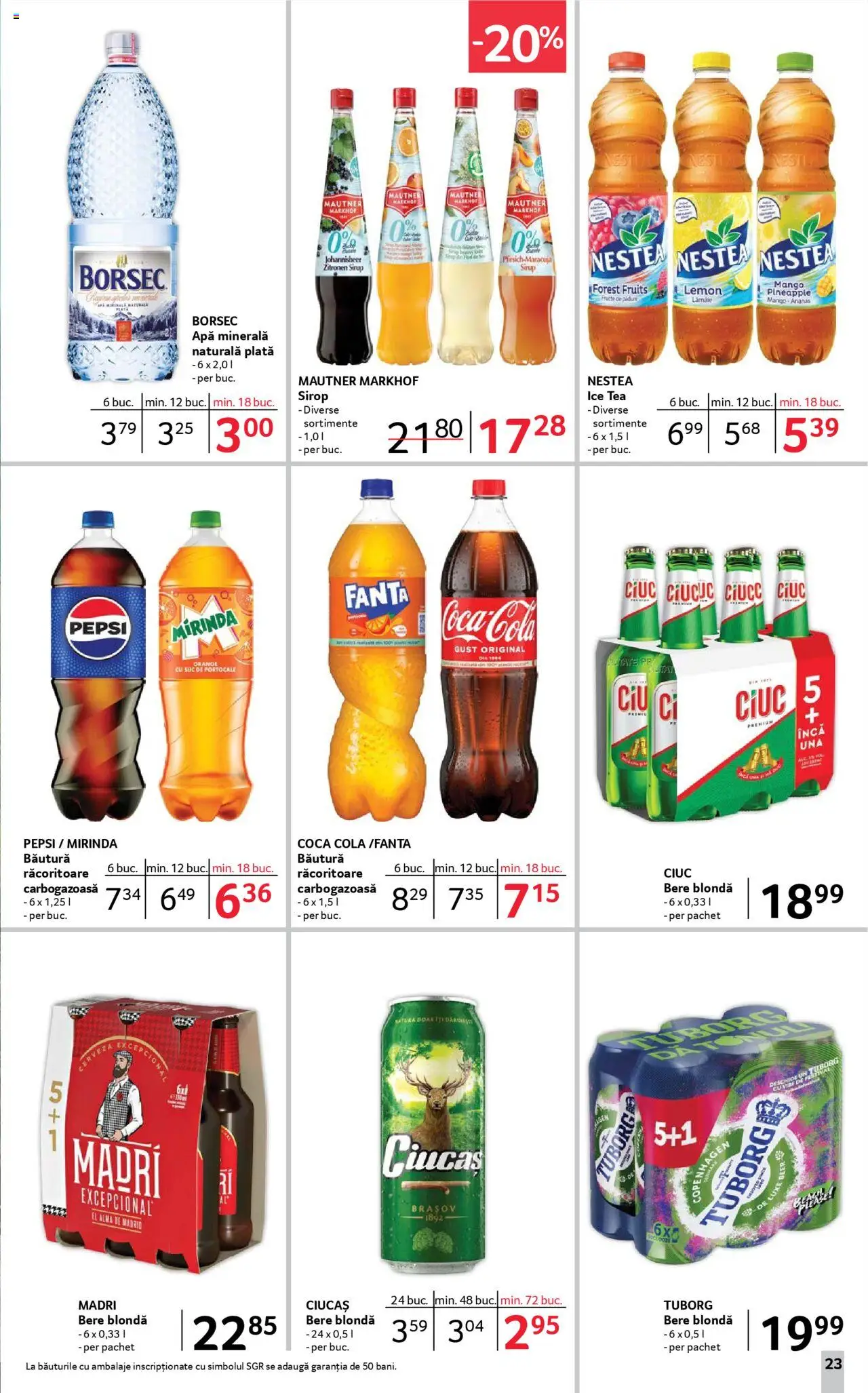 Catalog Selgros 18 Aprilie - 1 Mai 2025 | Pagina 23 | Produse: Suc, Portocale, Sirop, Apă