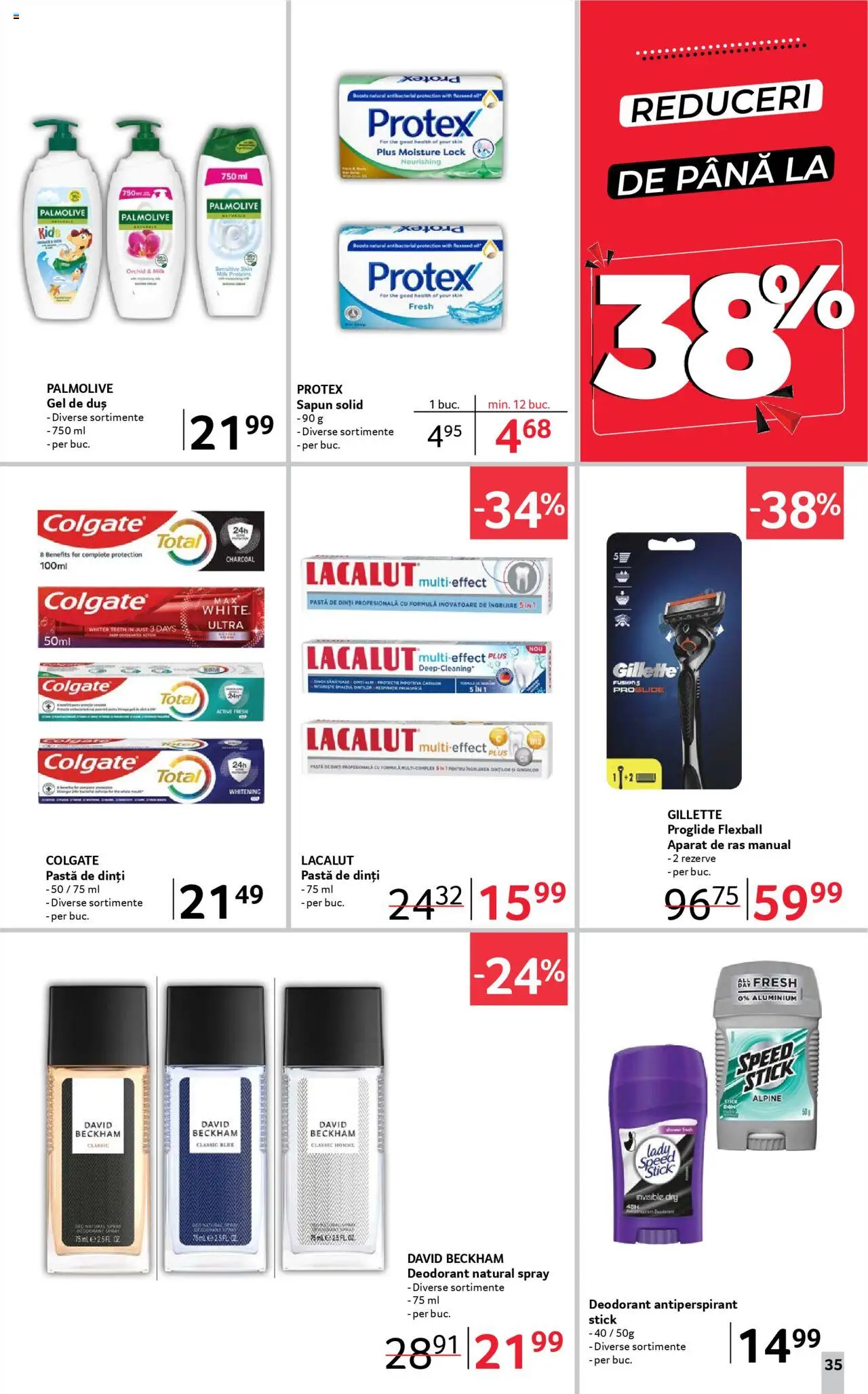 Catalog Selgros 18 Aprilie - 1 Mai 2025 | Pagina 35 | Produse: Aparat De Ras, Duș, Antiperspirant, Pastă de dinți