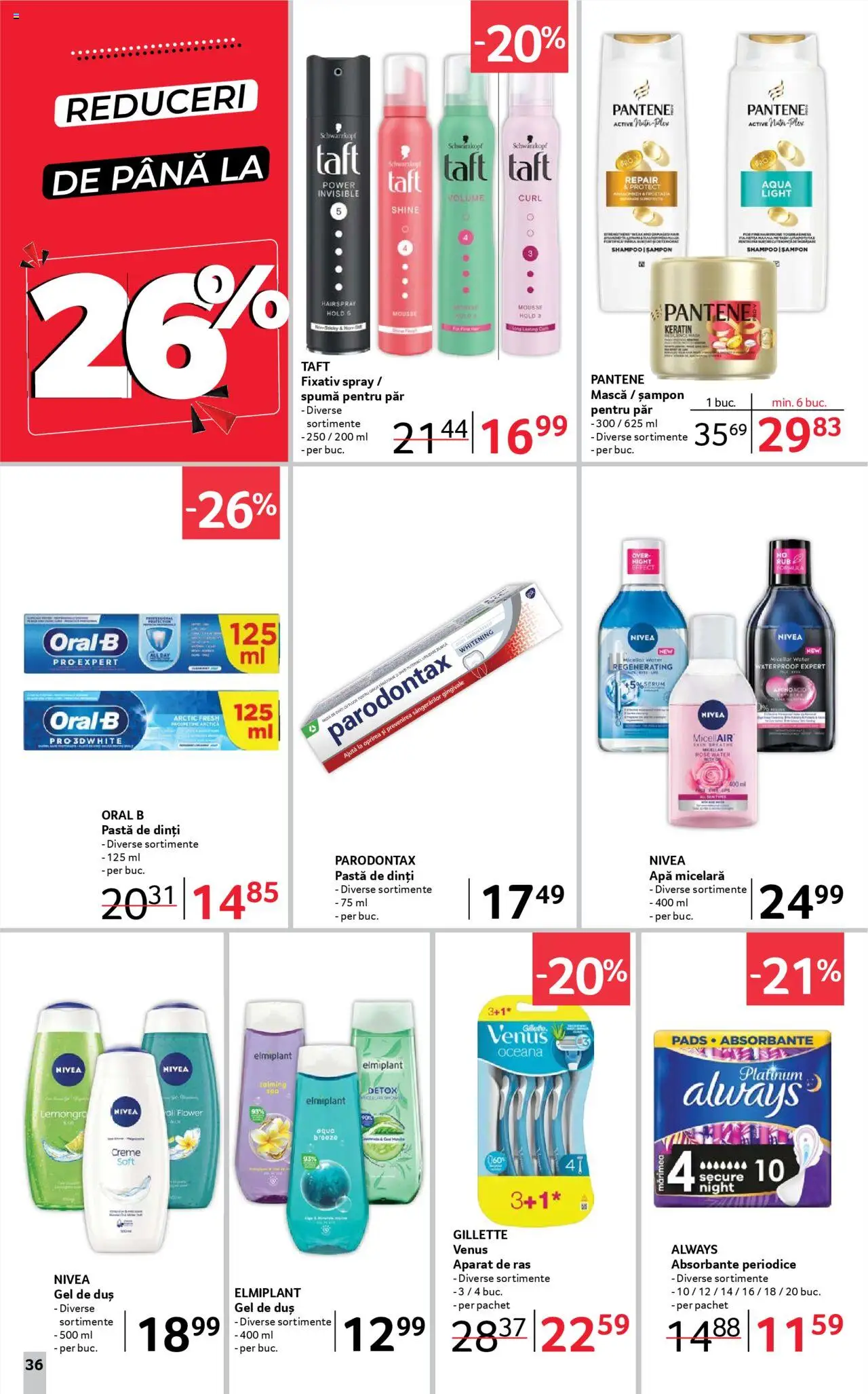Catalog Selgros 18 Aprilie - 1 Mai 2025 | Pagina 36 | Produse: Aparat De Ras, Duș, Gel de duș, Pastă de dinți