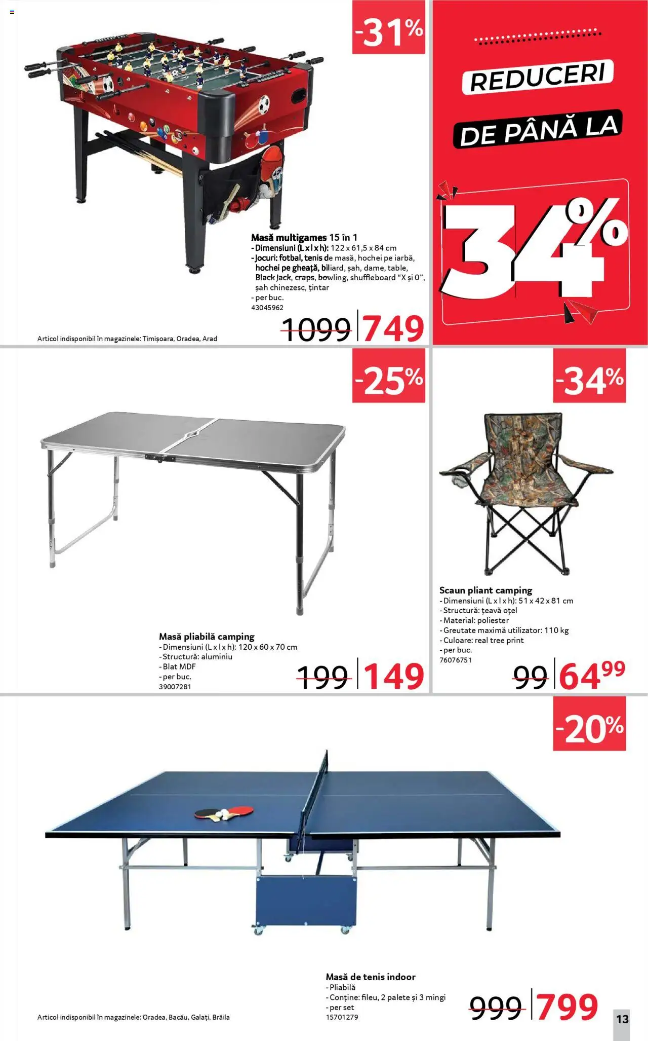Catalog Selgros 18 Aprilie - 1 Mai 2025 | Pagina 13 | Produse: Masă, Scaun, Țeavă, Onion