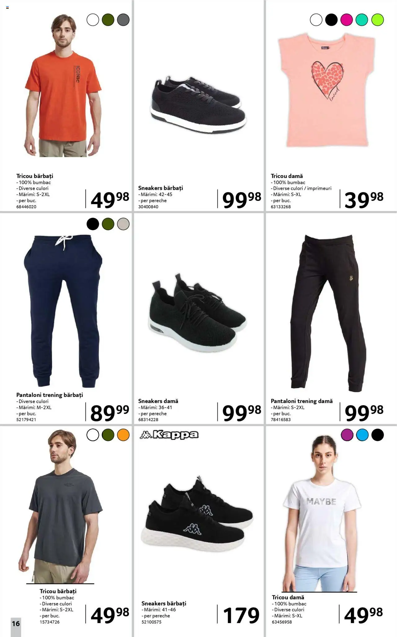 Catalog Selgros 18 Aprilie - 1 Mai 2025 | Pagina 16 | Produse: Trening, Deri ve Tüy Bakımı, Tricou, Pantaloni