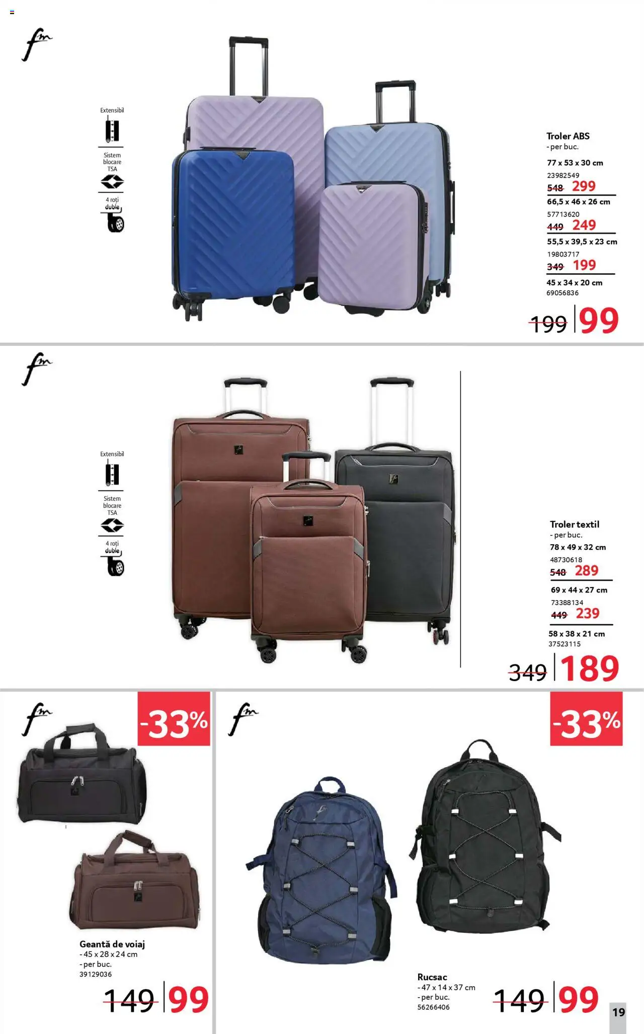 Catalog Selgros 18 Aprilie - 1 Mai 2025 | Pagina 19 | Produse: Geantă de voiaj, Geantă, Rucsac