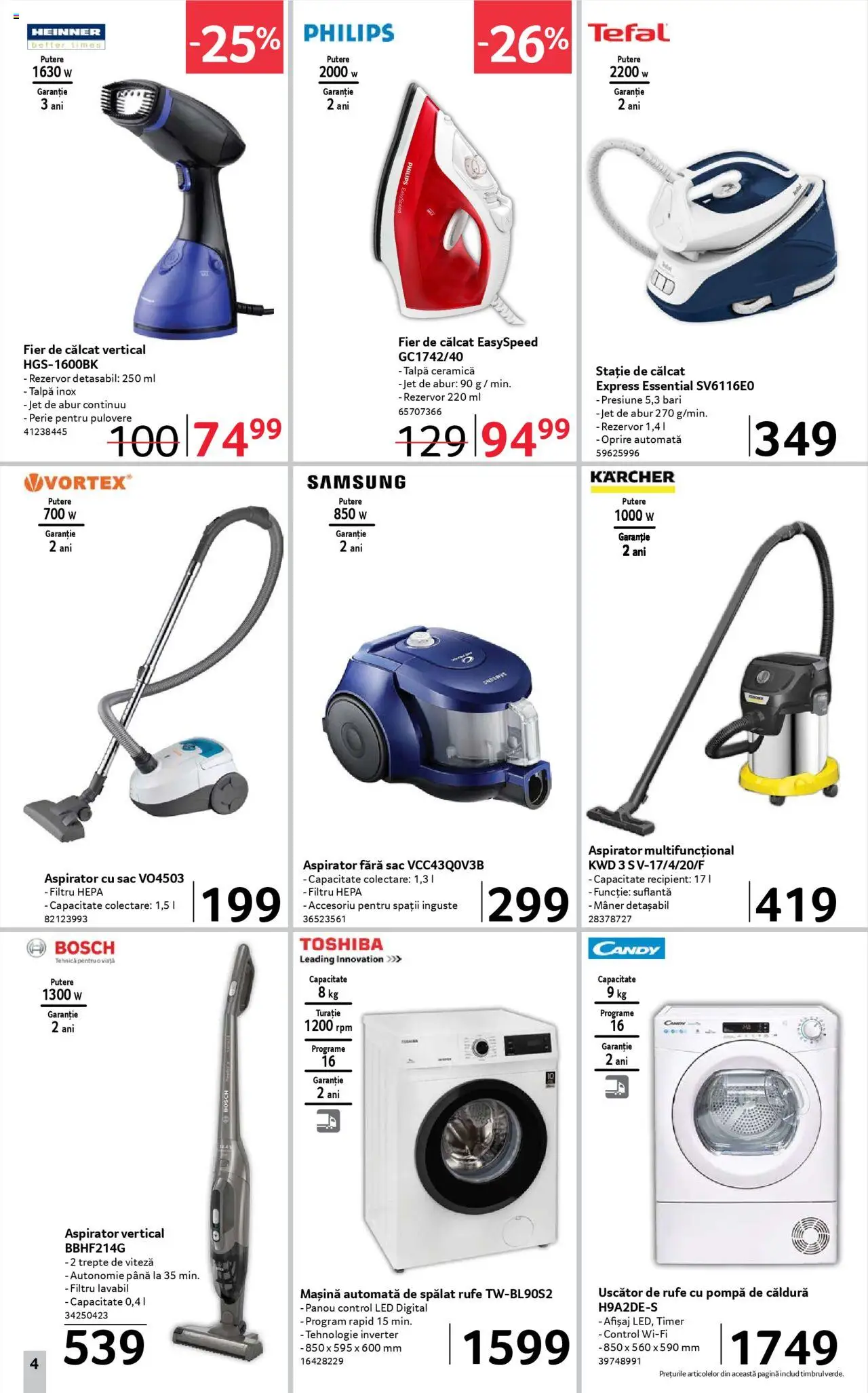 Catalog Selgros 18 Aprilie - 1 Mai 2025 | Pagina 4 | Produse: Enginar, Suflantă, Aspirator, Mâner