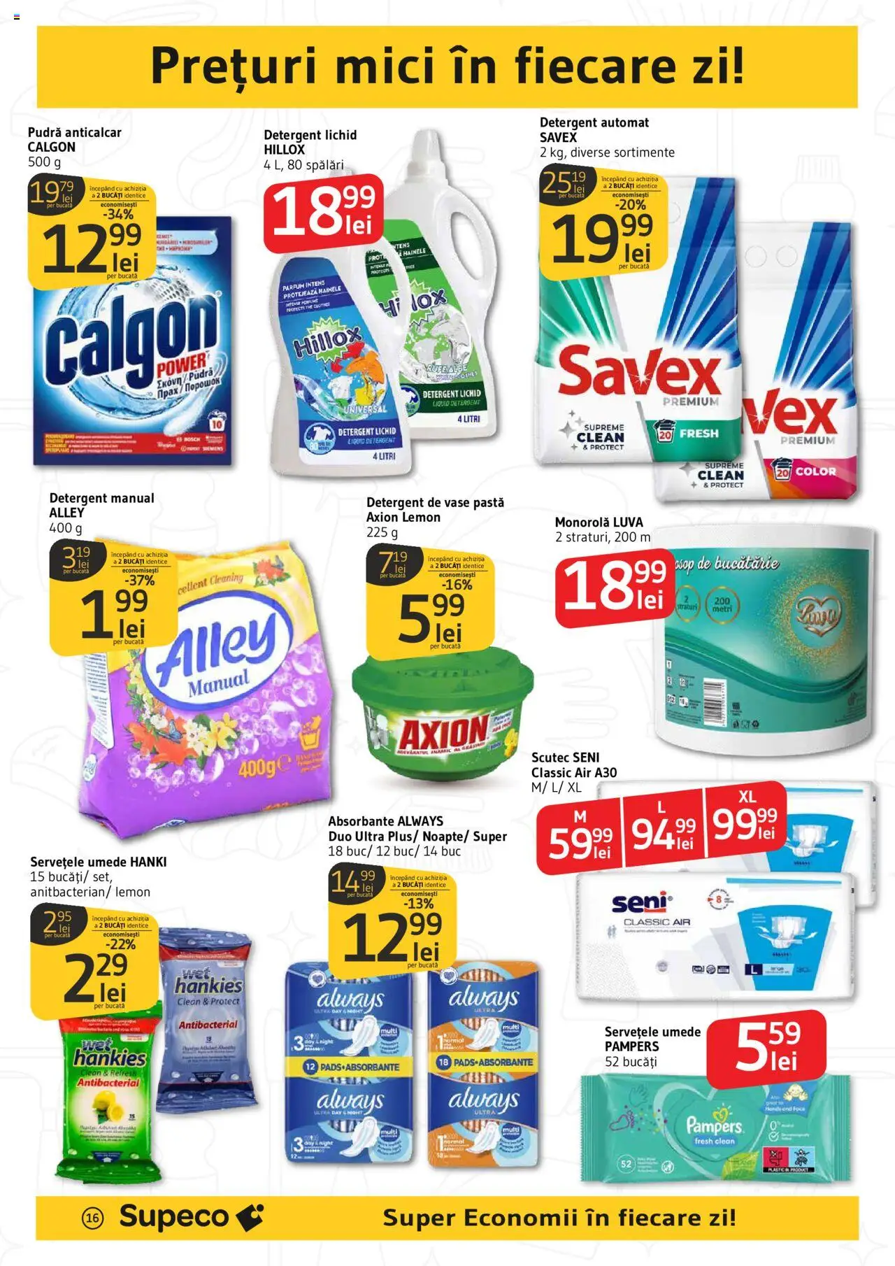 Catalog Supeco 24 Aprilie - 7 Mai 2025 | Pagina 16 | Produse: Detergent de vase, Bucătărie, Mici, Șervețele umede