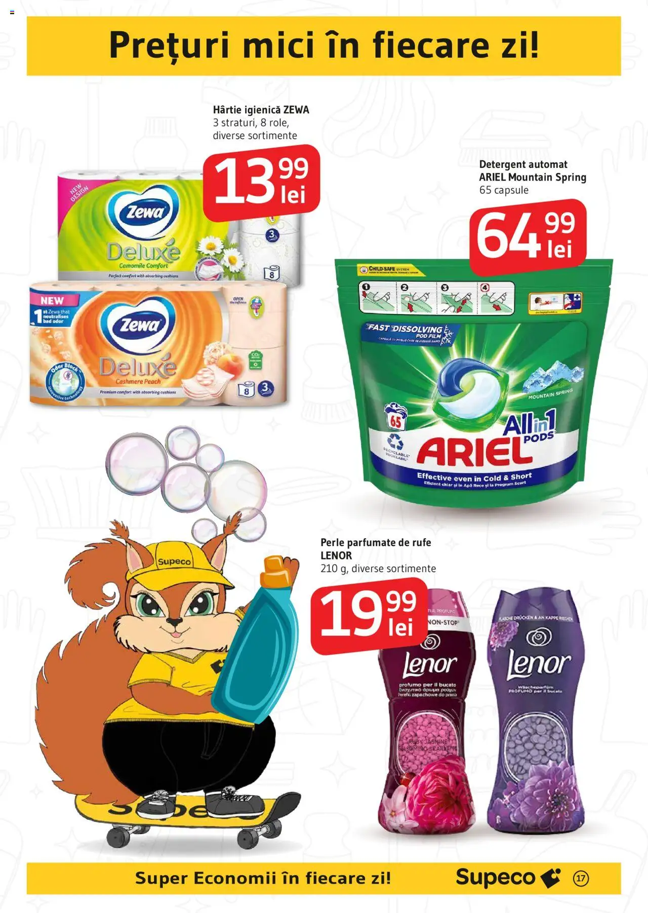 Catalog Supeco 24 Aprilie - 7 Mai 2025 | Pagina 17 | Produse: Kedi Ödül Oyuncakları, Akrilik boya, Mici, Detergent
