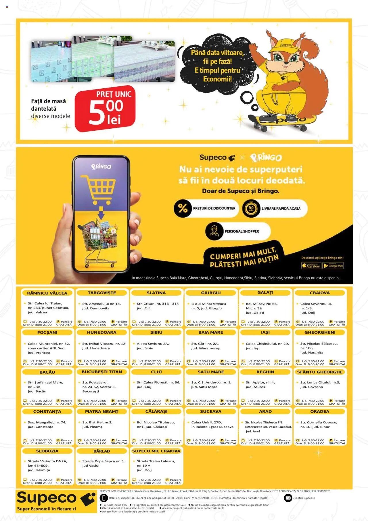 Catalog Supeco 24 Aprilie - 7 Mai 2025 | Pagina 20 | Produse: Șapcă, Față de masă, Masă
