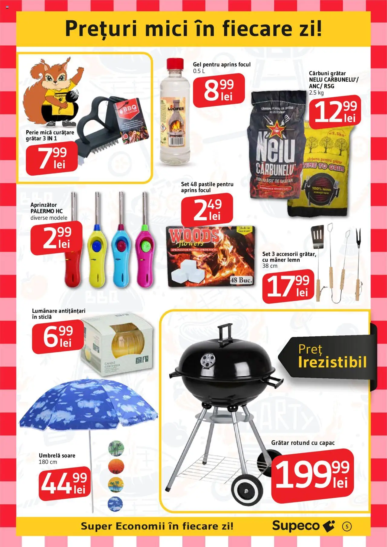 Catalog Supeco 24 Aprilie - 7 Mai 2025 | Pagina 5 | Produse: Umbrelă, Grill, Mici, Perie
