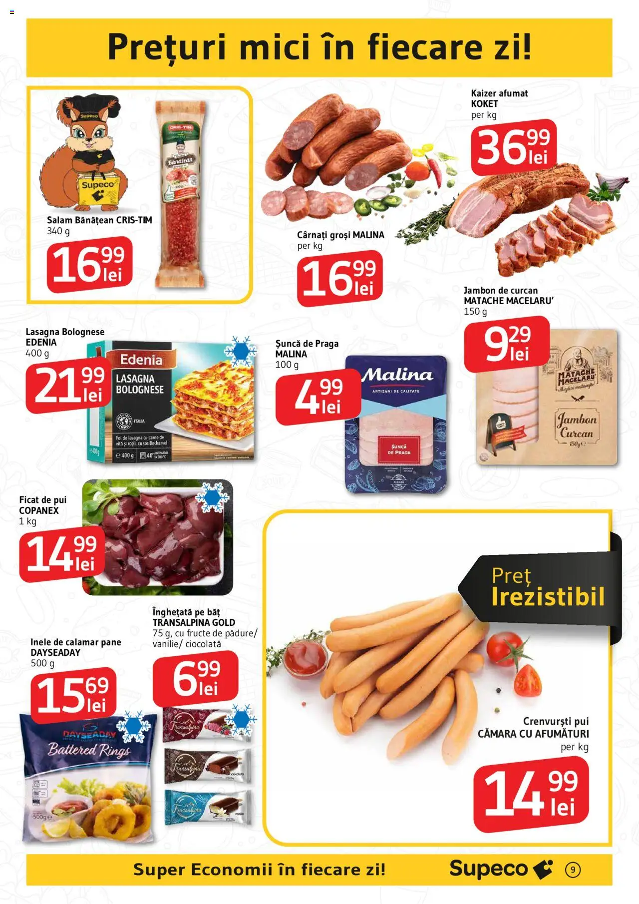 Catalog Supeco 24 Aprilie - 7 Mai 2025 | Pagina 9 | Produse: Salam, Șuncă, Fructe, Sos