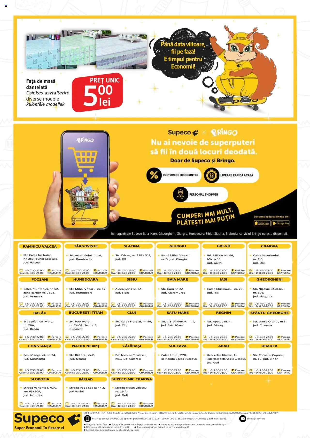 Catalog Supeco 24 Aprilie - 7 Mai 2025 | Pagina 20 | Produse: Șapcă, Față de masă, Masă