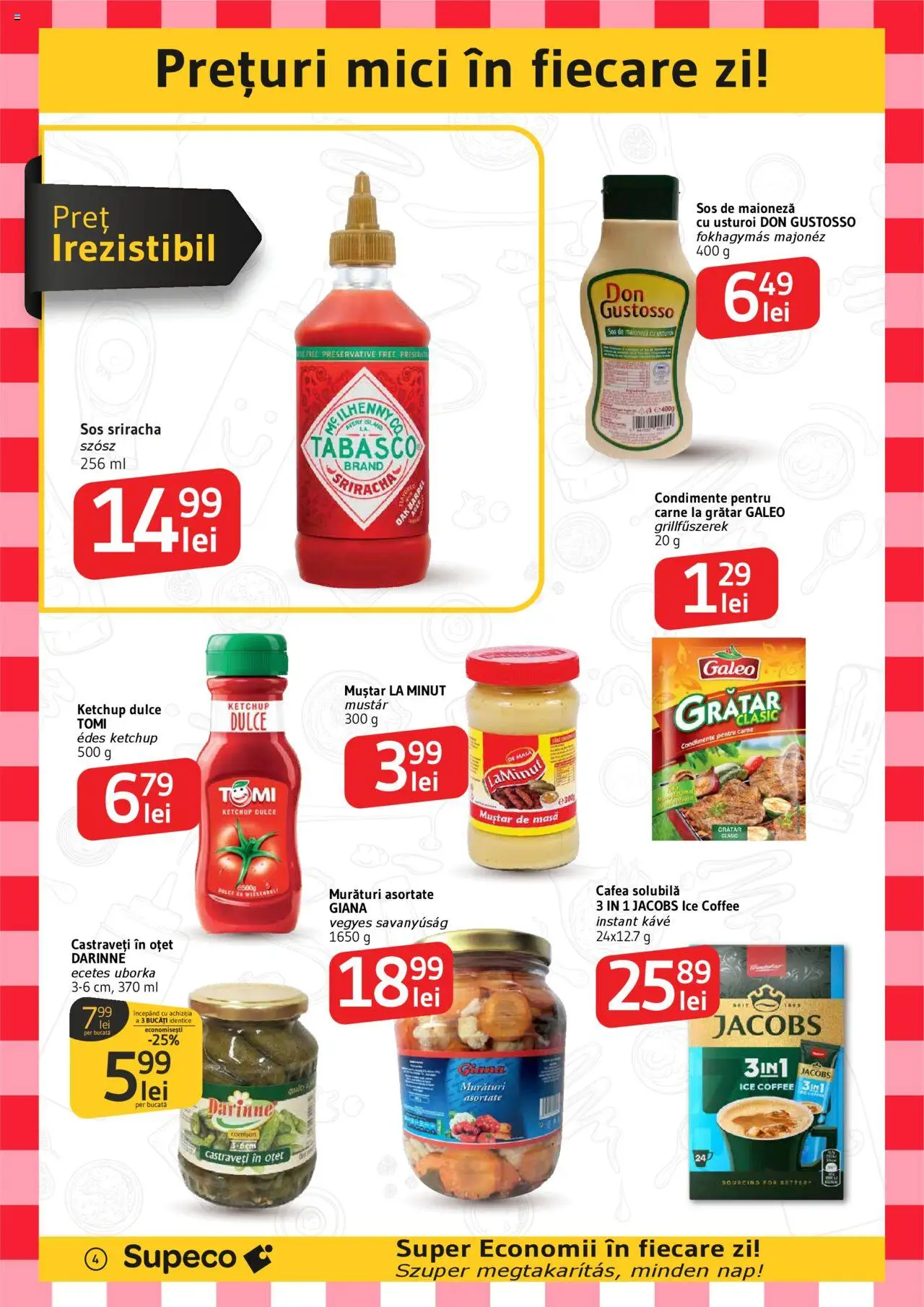 Catalog Supeco 24 Aprilie - 7 Mai 2025 | Pagina 4 | Produse: Grătar, Masă, Castraveți, Usturoi