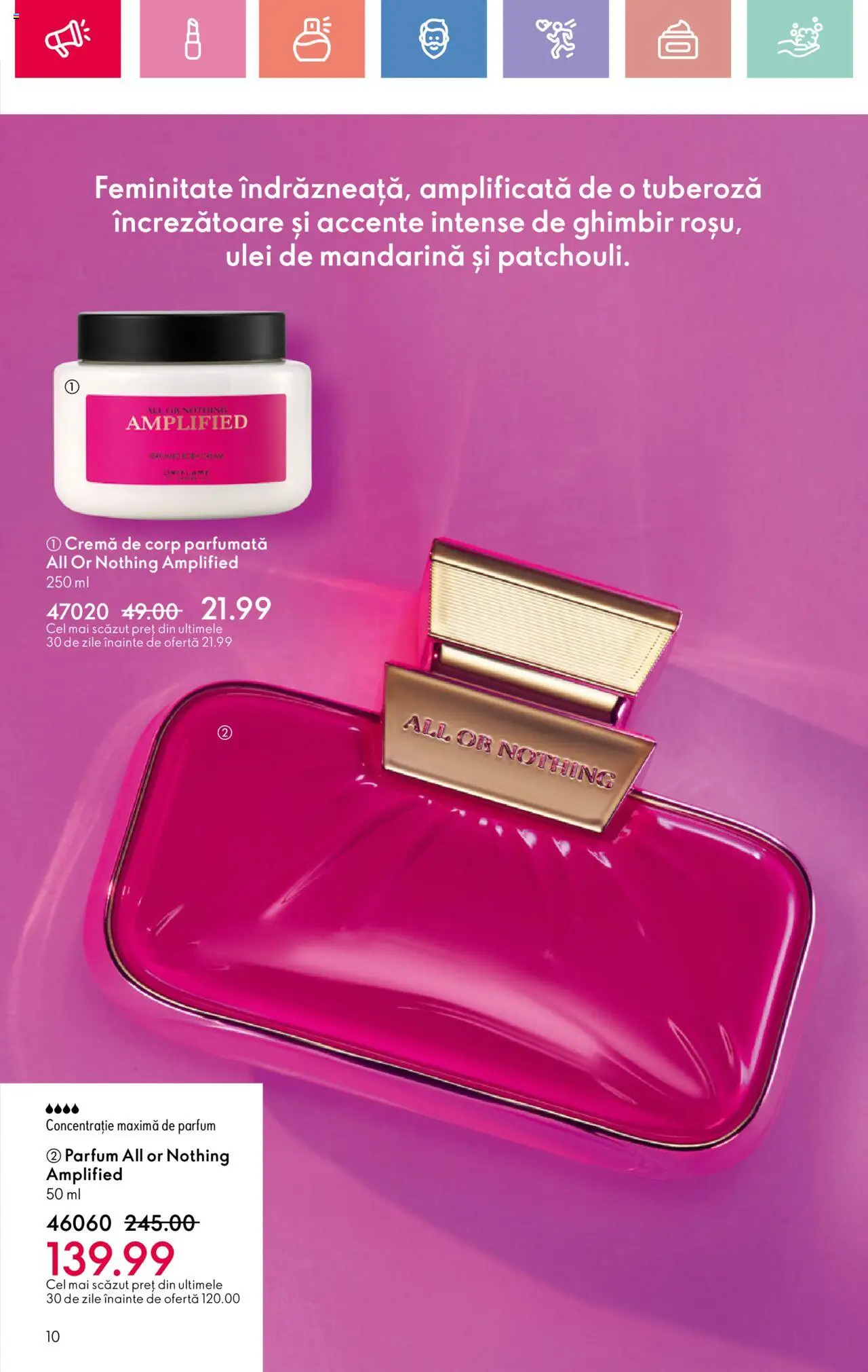 Catalog Oriflame 4 - 24 Mai 2025 | Pagina 10 | Produse: Body, Parfum, Cremă, Cremă de corp