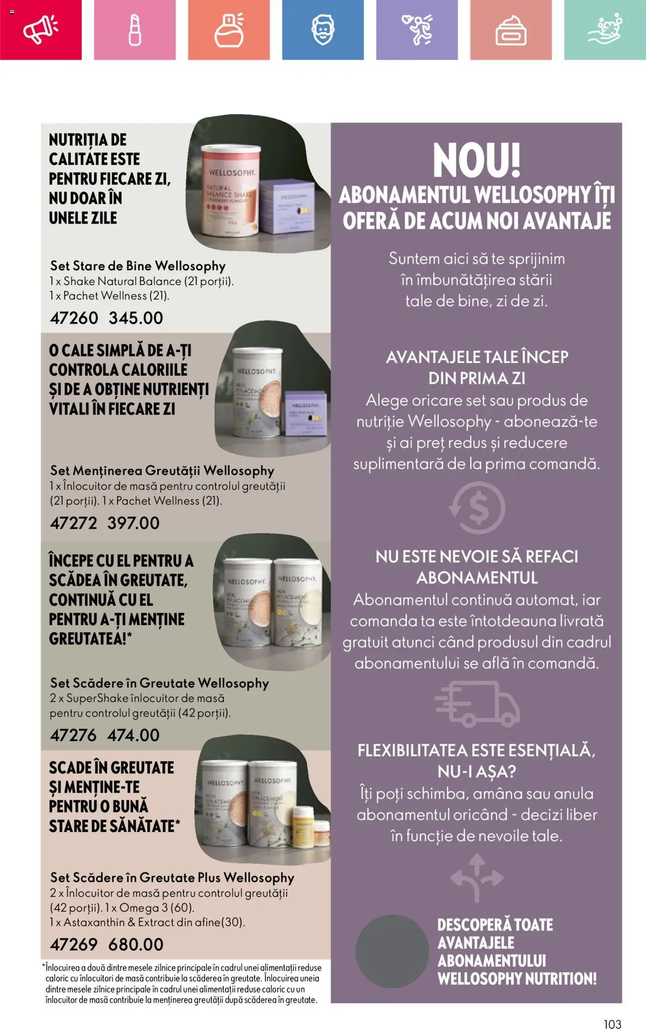 Catalog Oriflame 4 - 24 Mai 2025 | Pagina 103 | Produse: Masă, Chaussures de ski, Shake