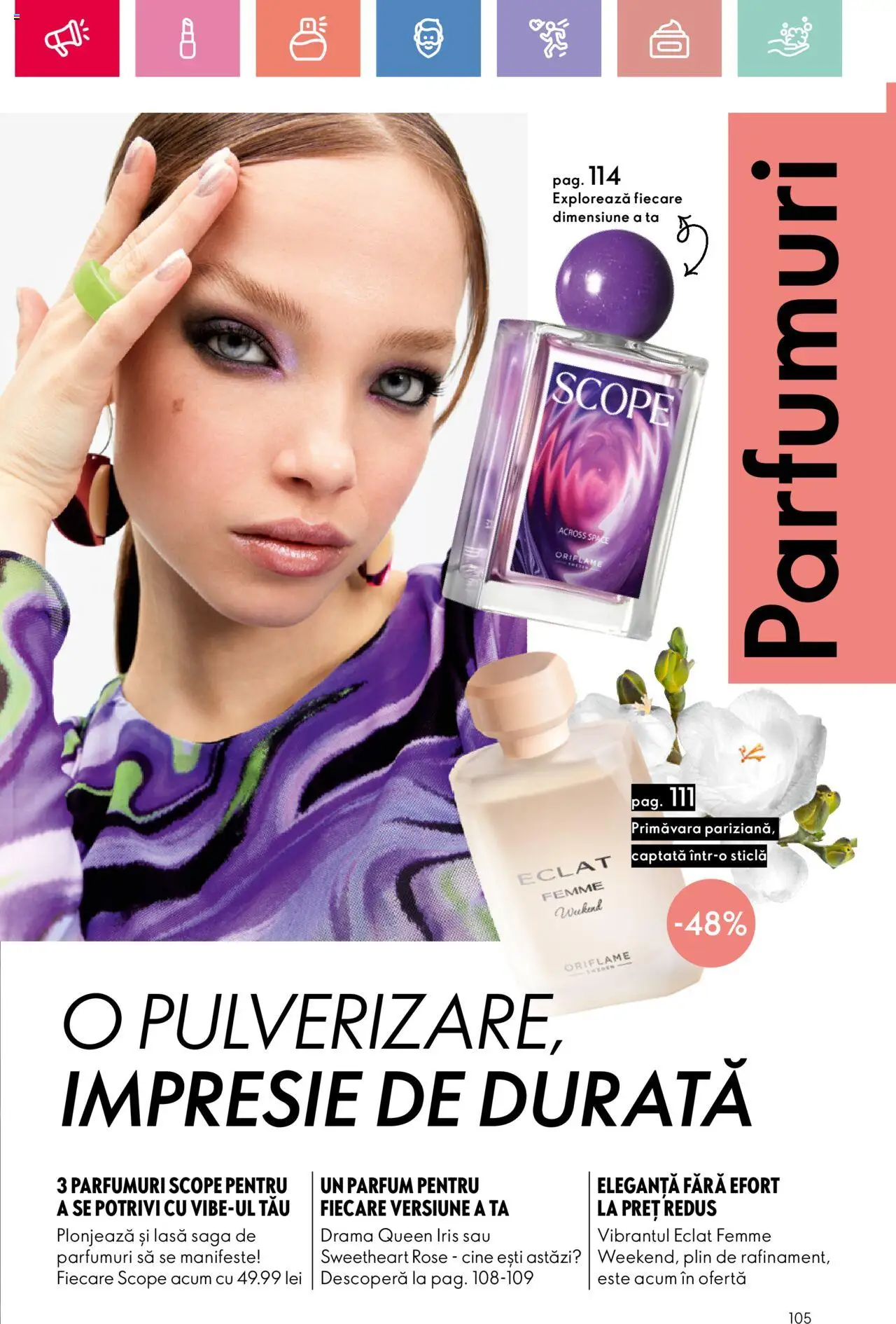 Catalog Oriflame 4 - 24 Mai 2025 | Pagina 105 | Produse: Parfum