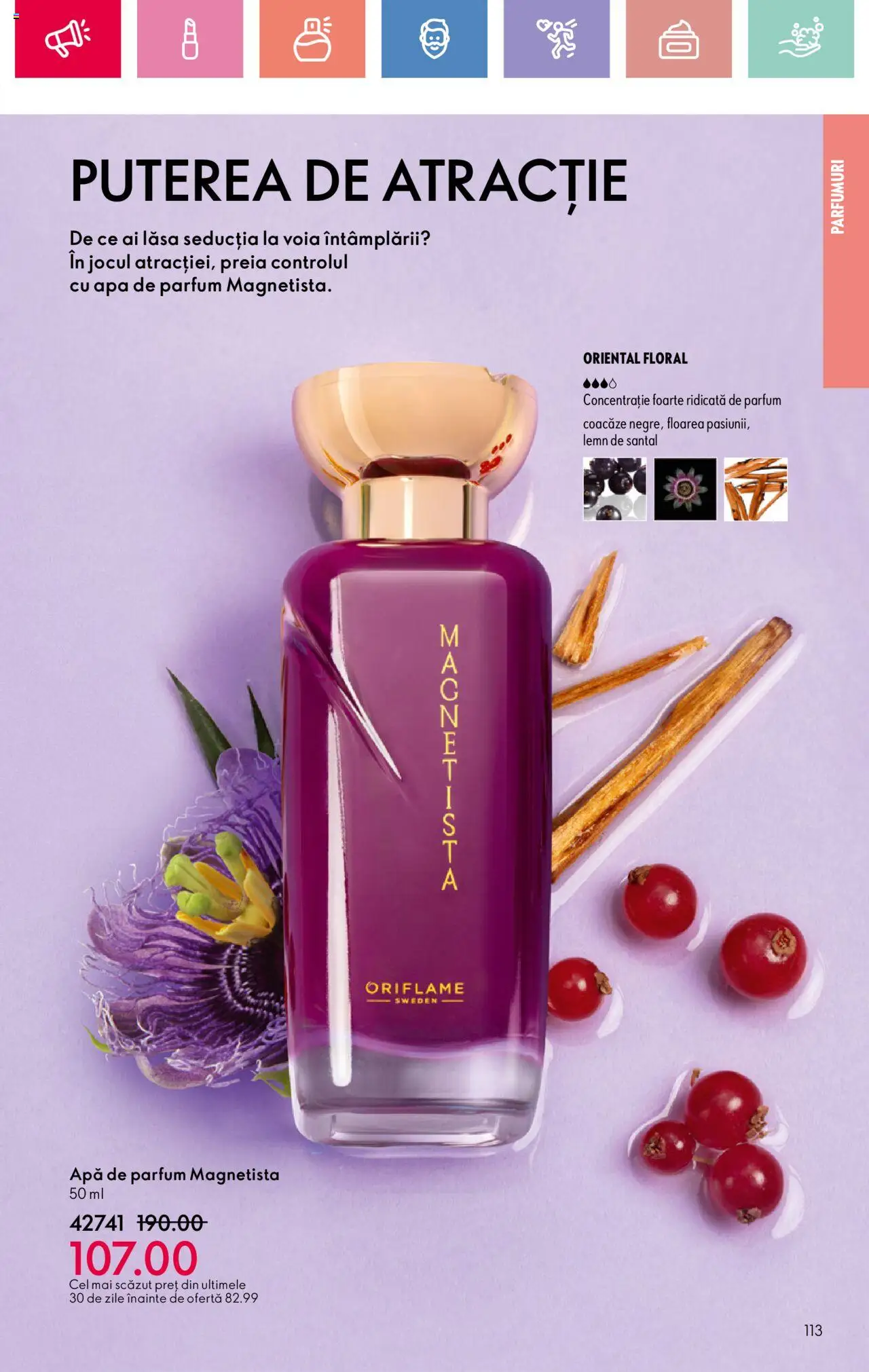 Catalog Oriflame 4 - 24 Mai 2025 | Pagina 113 | Produse: Apă de parfum, Parfum, Apă