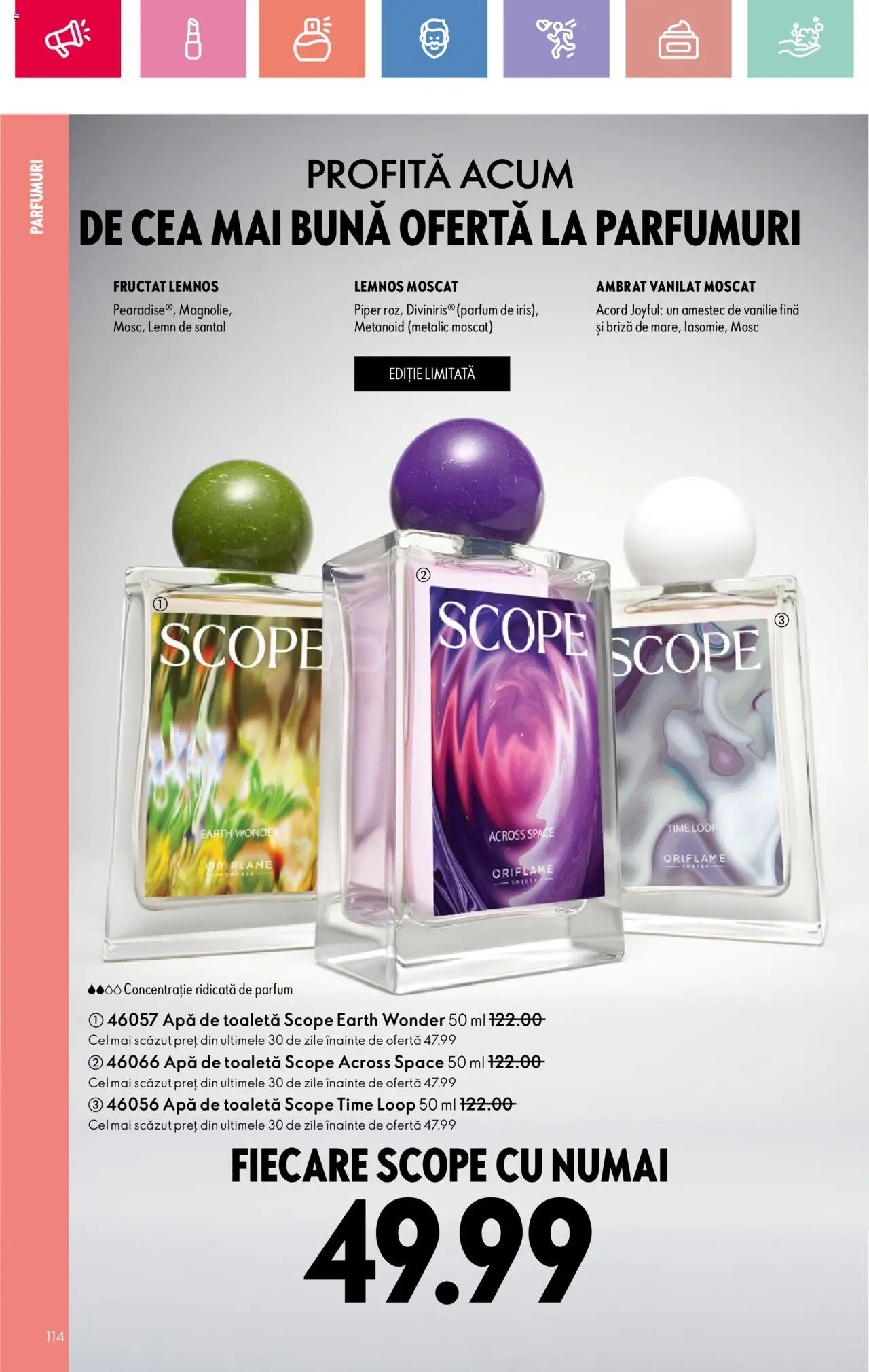 Catalog Oriflame 4 - 24 Mai 2025 | Pagina 114 | Produse: Parfum, Apă de toaletă, Apă, Piper