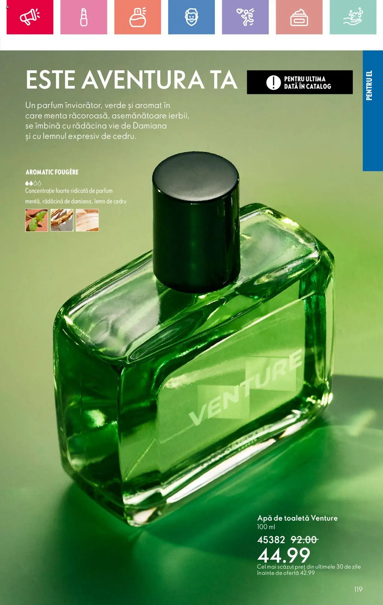 Catalog Oriflame 4 - 24 Mai 2025 | Pagina 119 | Produse: Toaletă, Parfum, Apă de toaletă, Apă