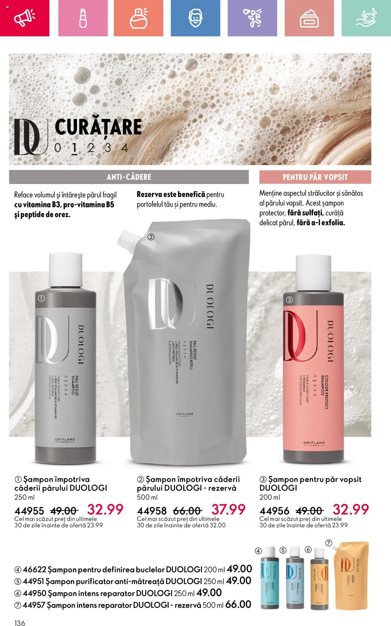 Catalog Oriflame 4 - 24 Mai 2025 | Pagina 136 | Produse: Șampon