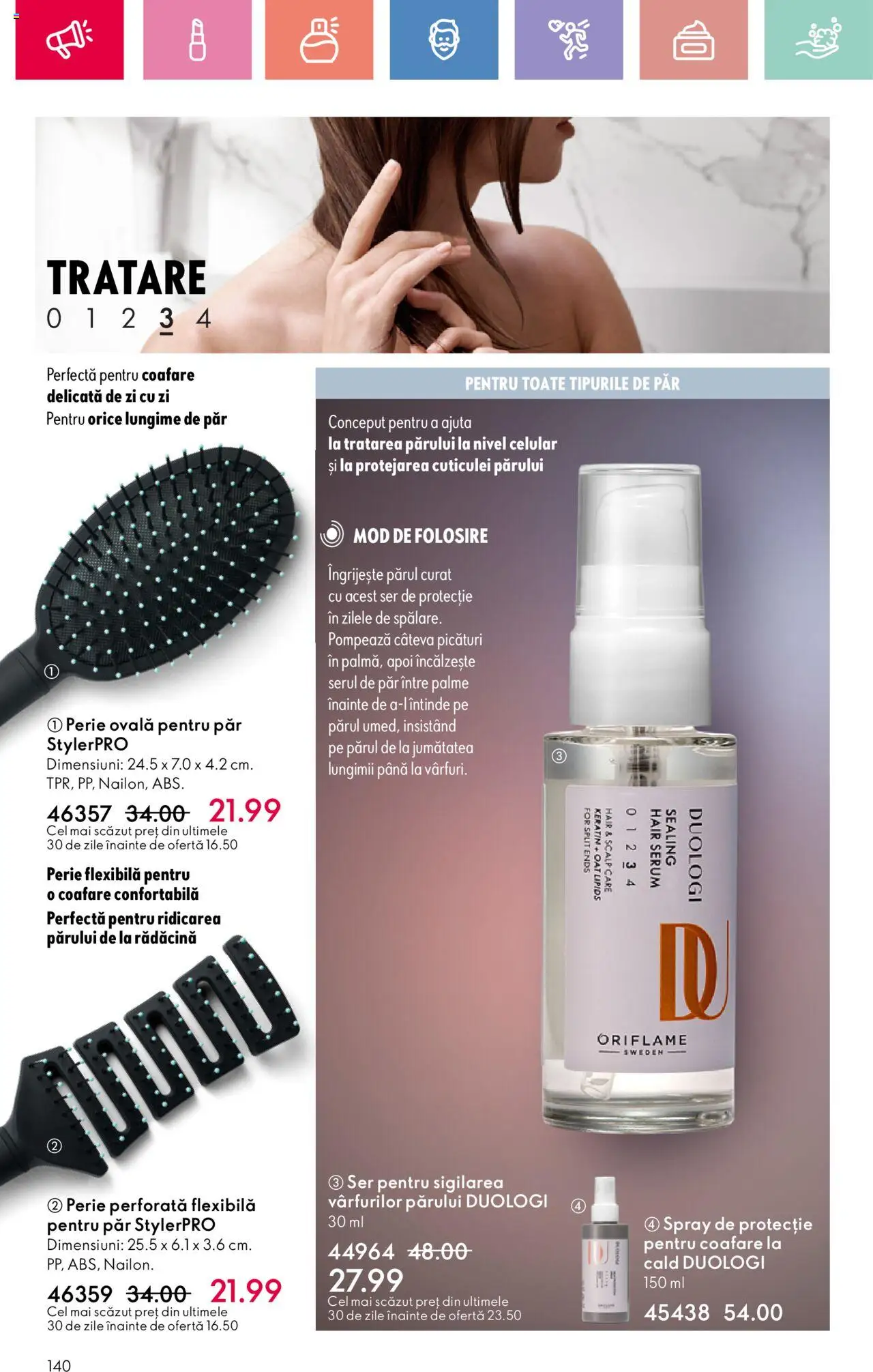 Catalog Oriflame 4 - 24 Mai 2025 | Pagina 140 | Produse: Serum, Perie