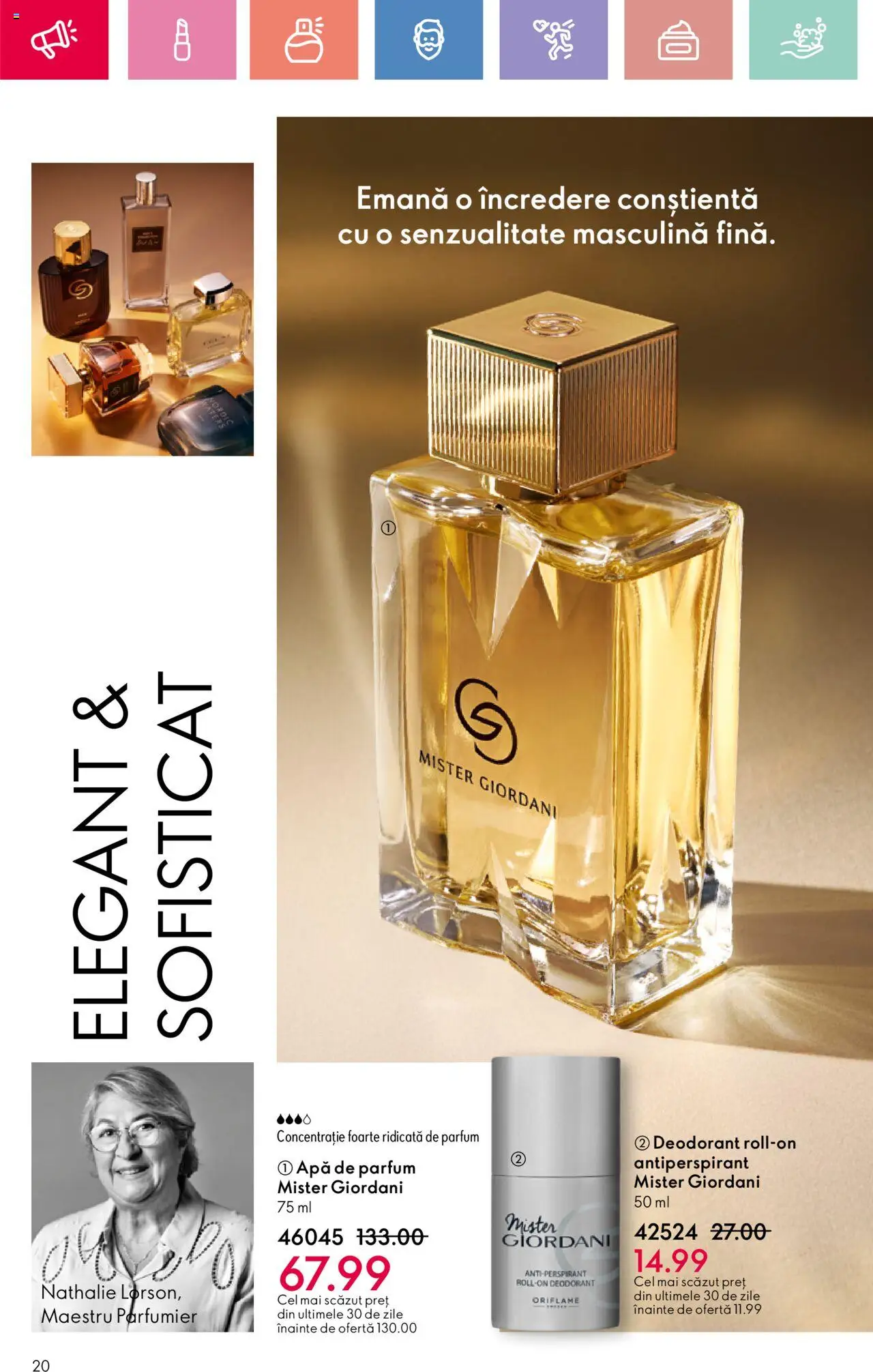 Catalog Oriflame 4 - 24 Mai 2025 | Pagina 20 | Produse: Apă de parfum, Parfum, Deodorant, Apă