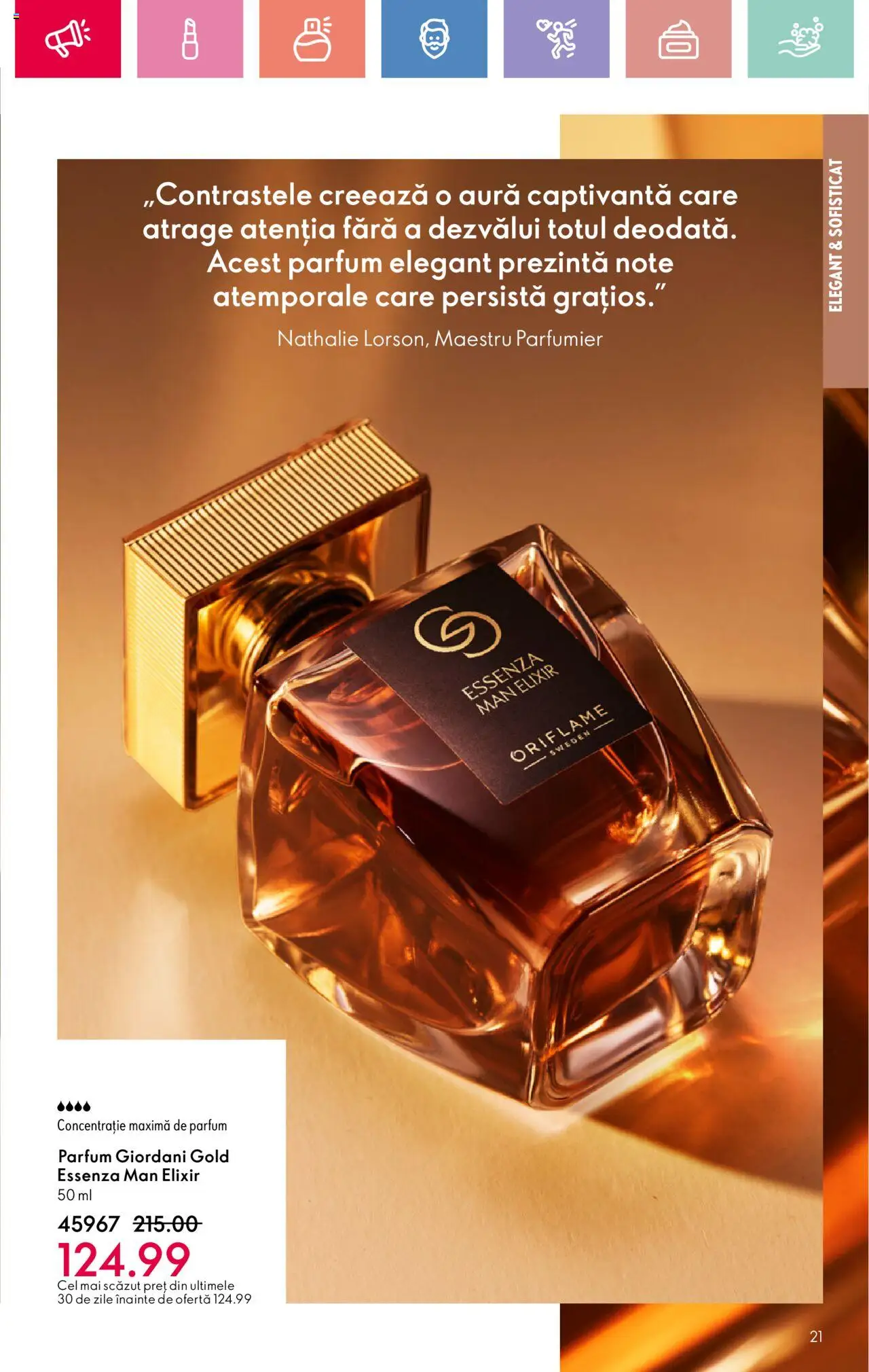 Catalog Oriflame 4 - 24 Mai 2025 | Pagina 21 | Produse: Elixir, Parfum