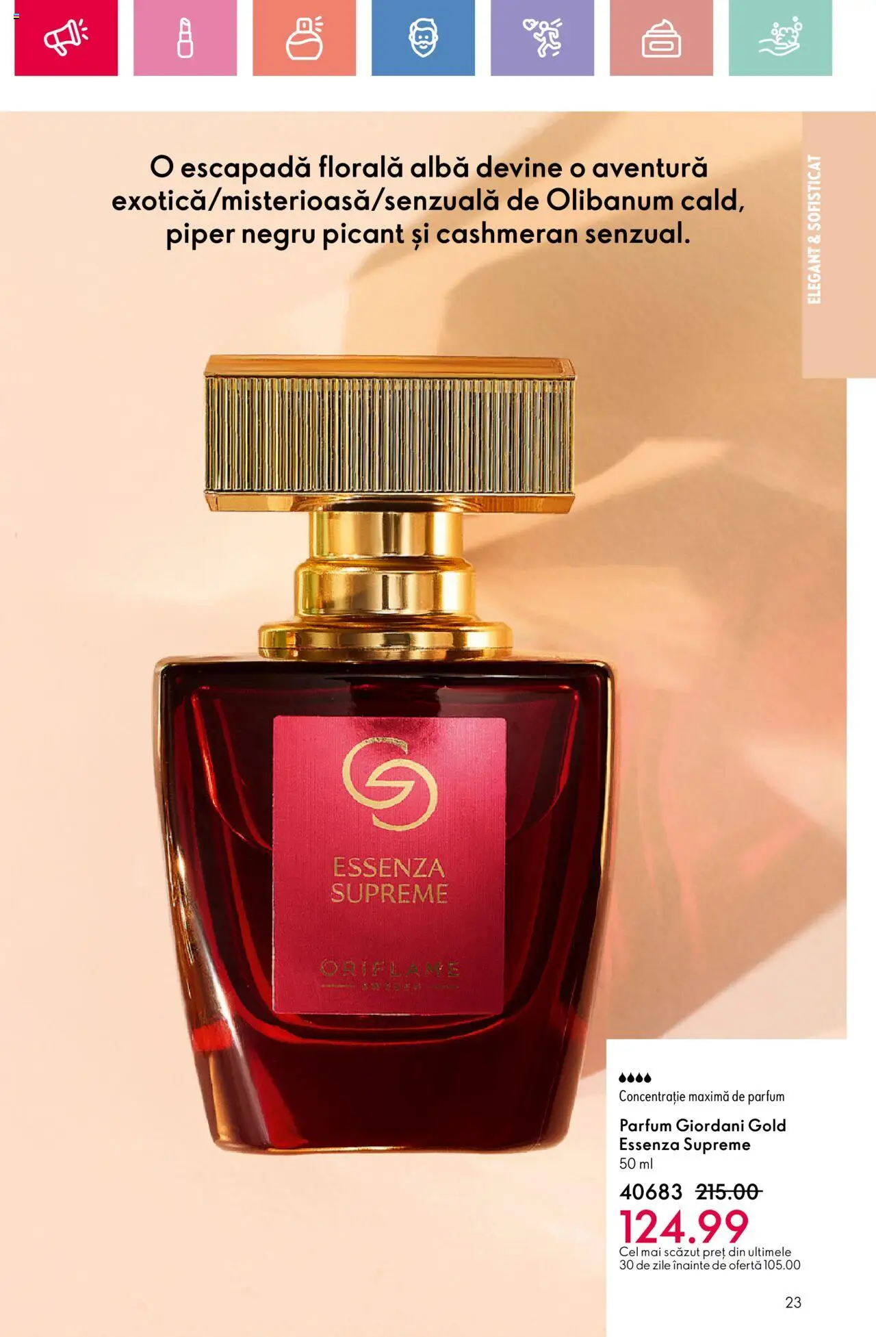 Catalog Oriflame 4 - 24 Mai 2025 | Pagina 23 | Produse: Parfum, Piper