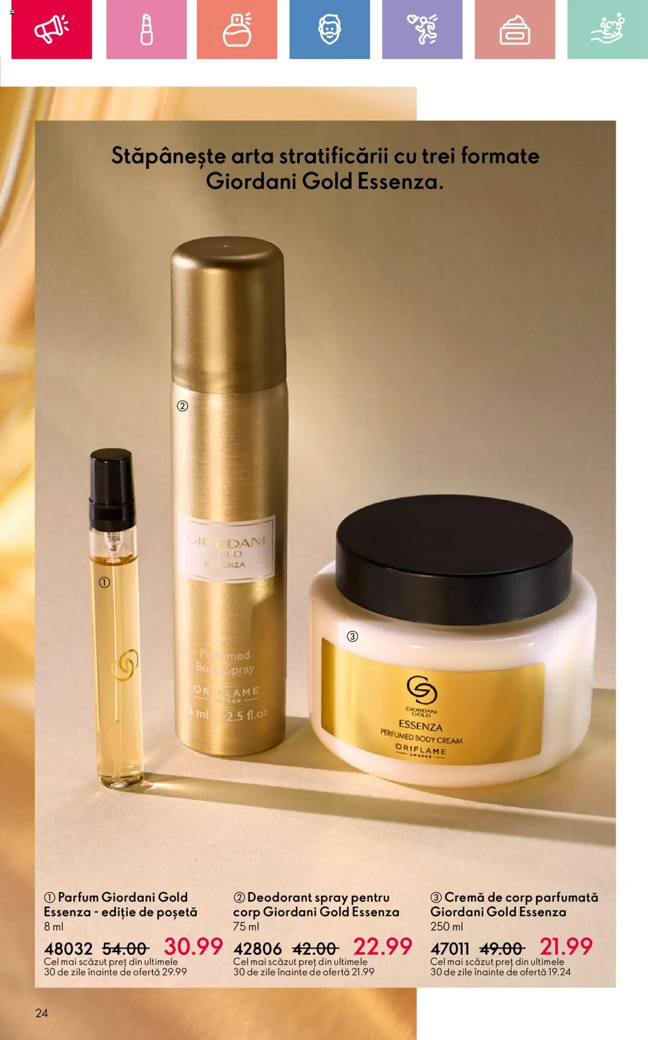 Catalog Oriflame 4 - 24 Mai 2025 | Pagina 24 | Produse: Parfum, Cremă, Cremă de corp, Deodorant