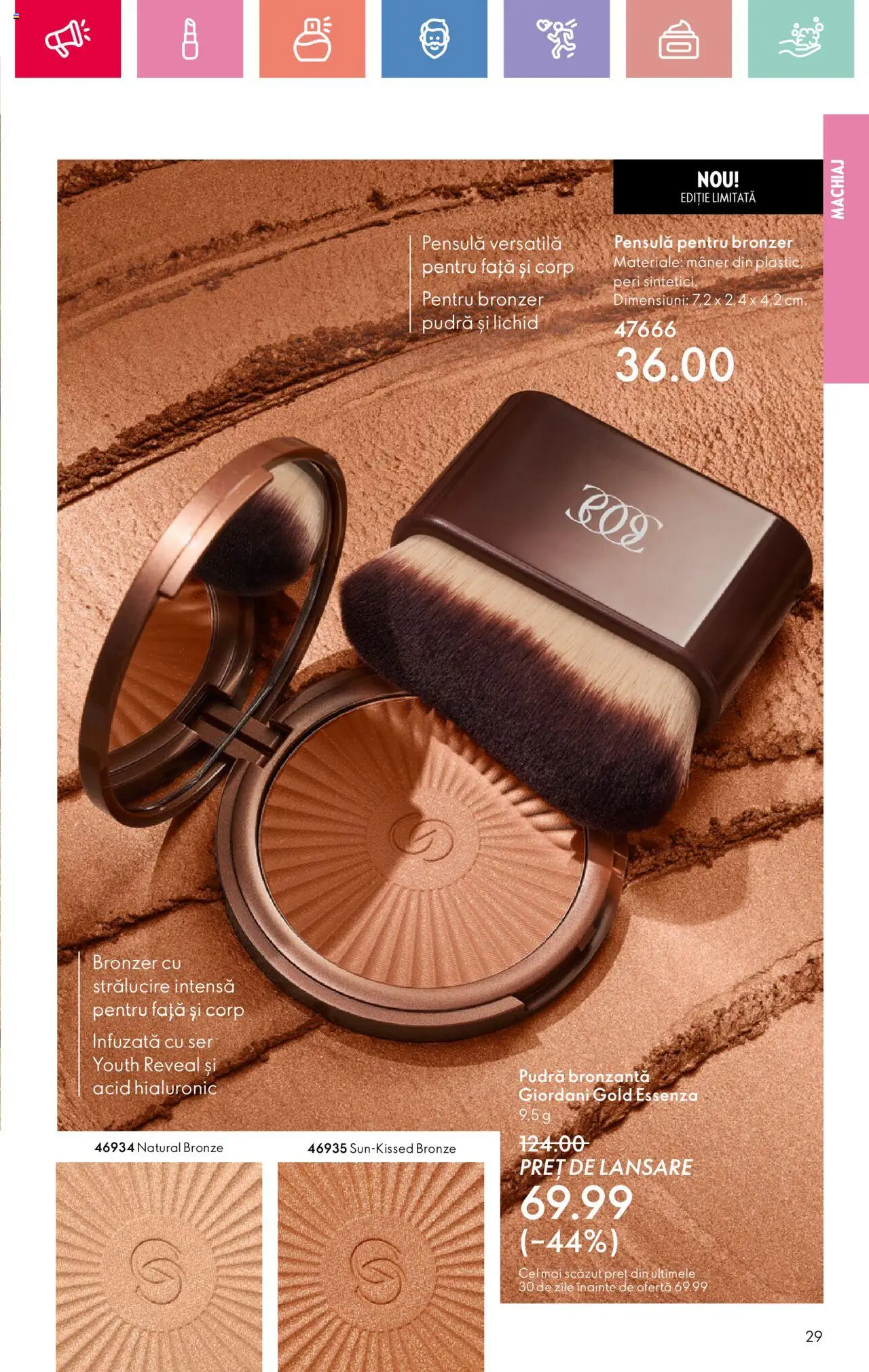 Catalog Oriflame 4 - 24 Mai 2025 | Pagina 29 | Produse: Mâner, Machiaj, Pudră, Bronzer